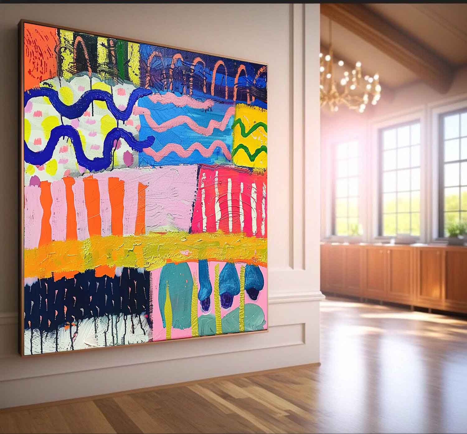 Wall Art Abstract Playful Energetic Modern