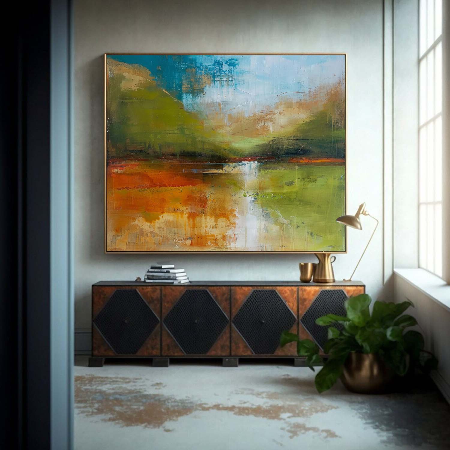 Wall Art Abstract Scandinavian Healing Natural Landscape