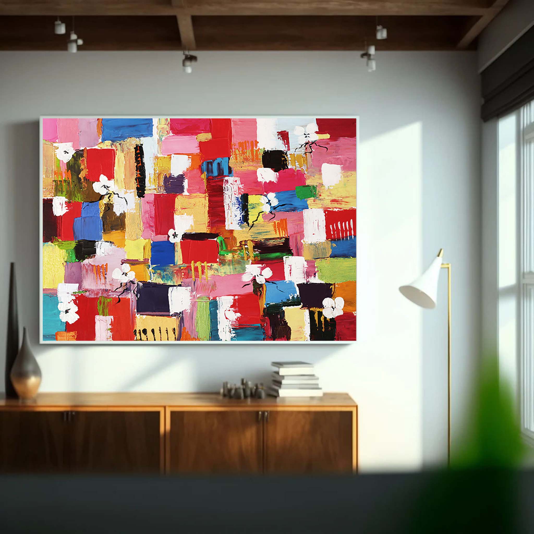 Wall Art Playful Energetic Abstract Bold