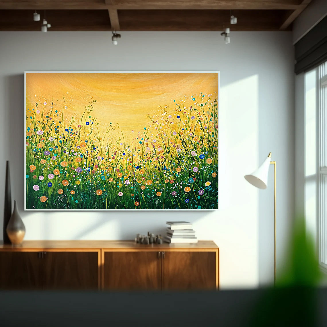 Wall Art Flower Cheerful Sunny Pastoral