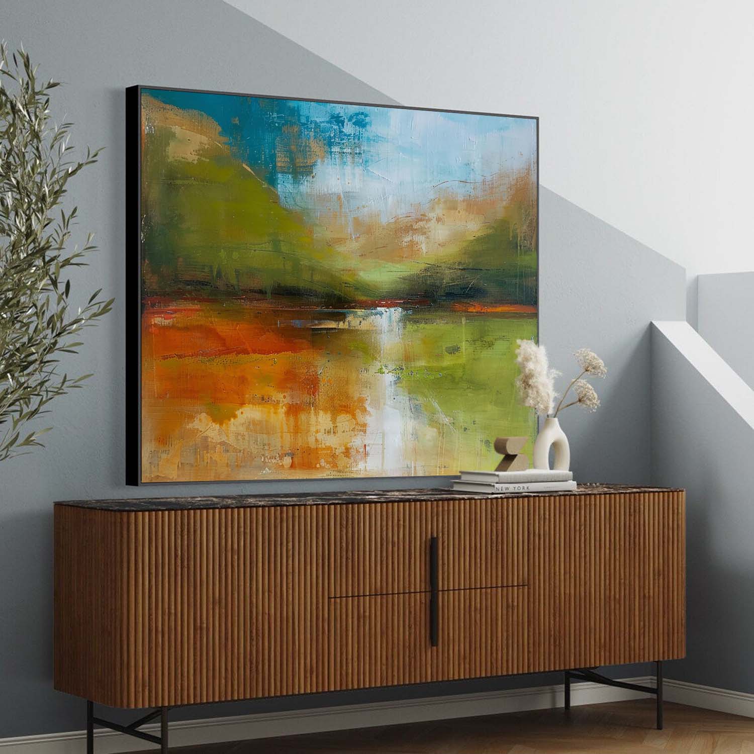 Wall Art Abstract Scandinavian Healing Natural Landscape