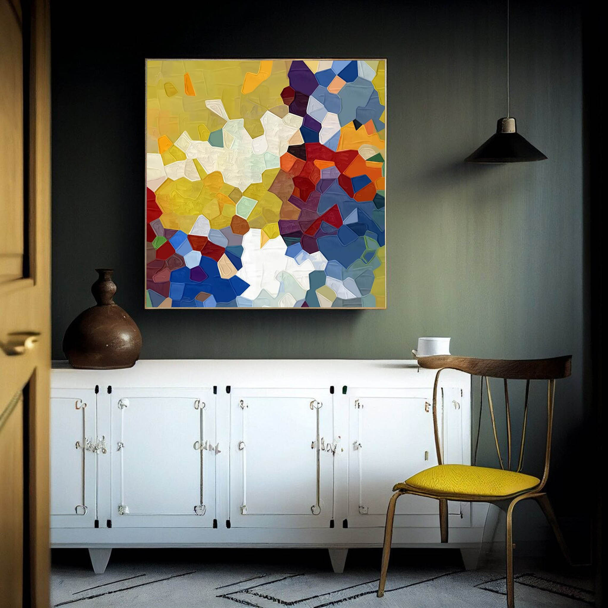 Abstract Canvas Art AB253 - Neutralighting