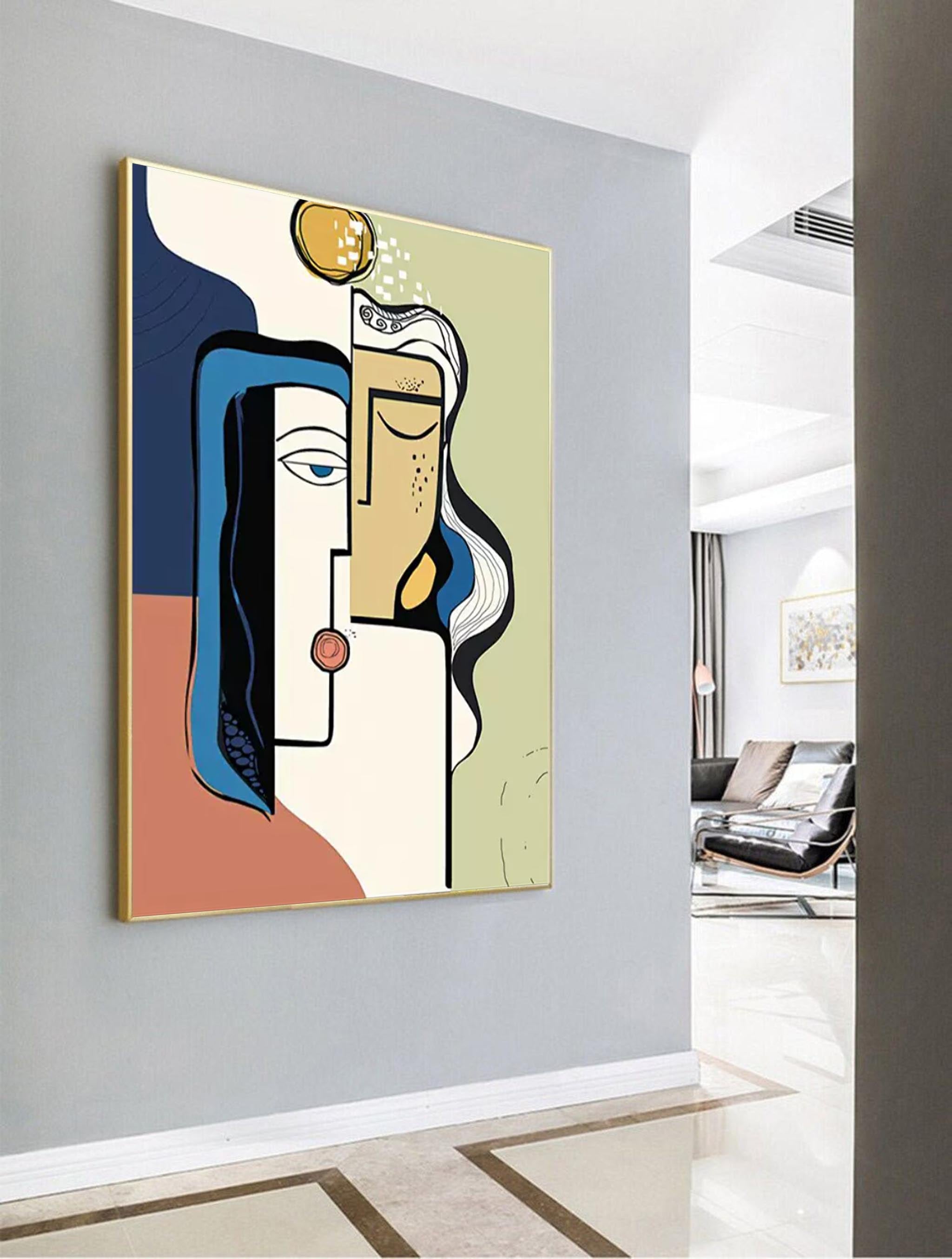 Wall Art Cartoon Illustration Abstract Edgy