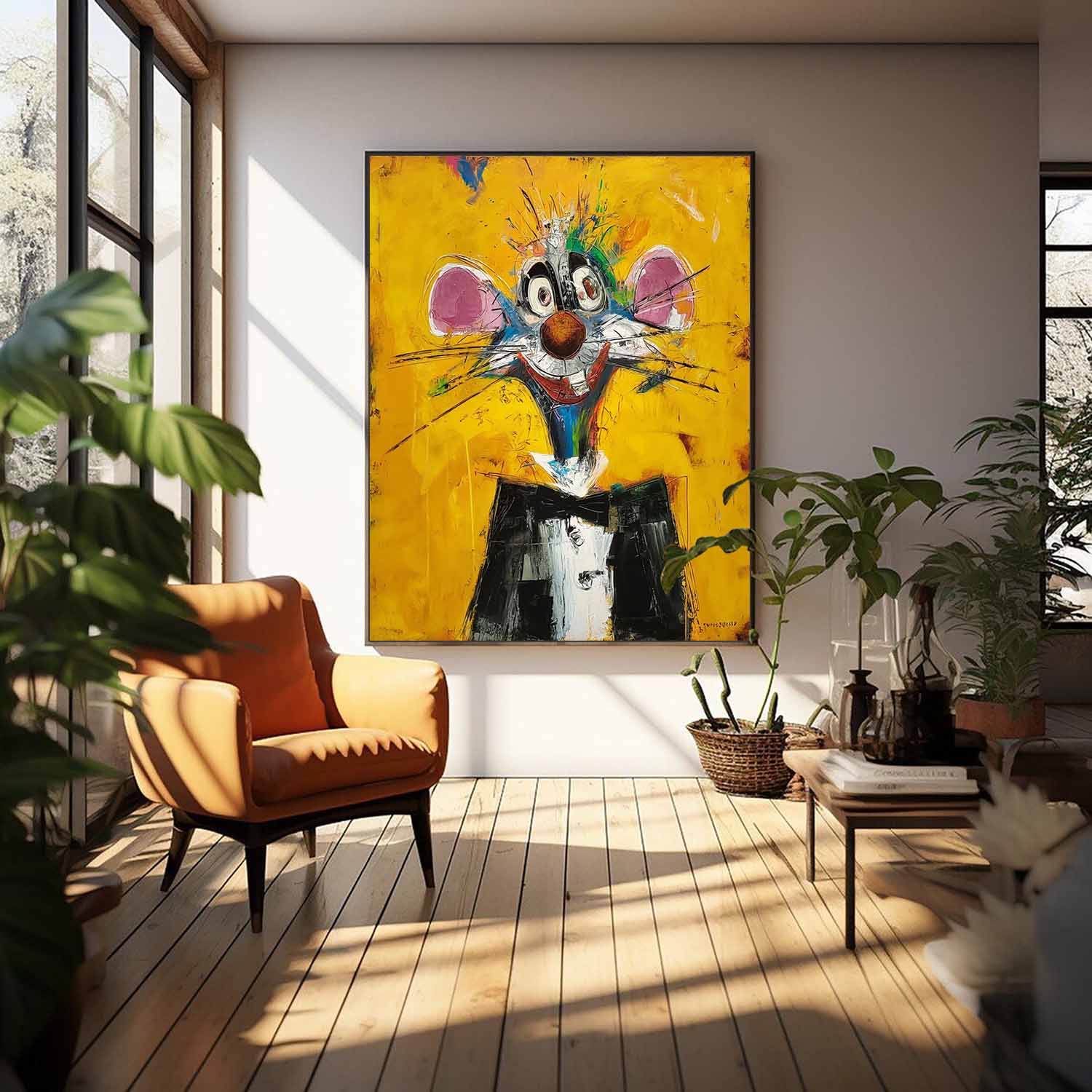 Wall Art Animal Pop Color Block Playful
