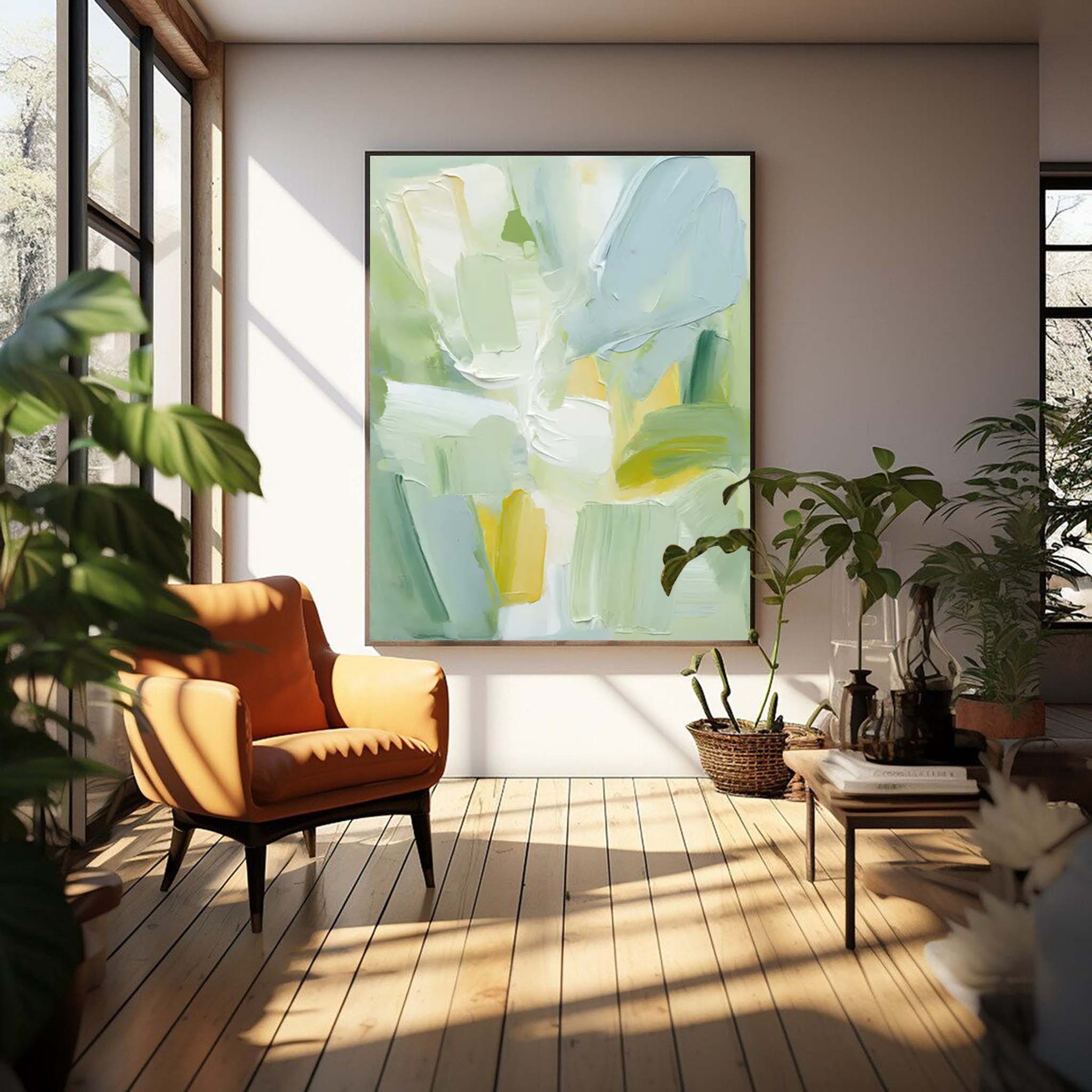 Wall Art Abstract Vibrant Contemporary Impasto