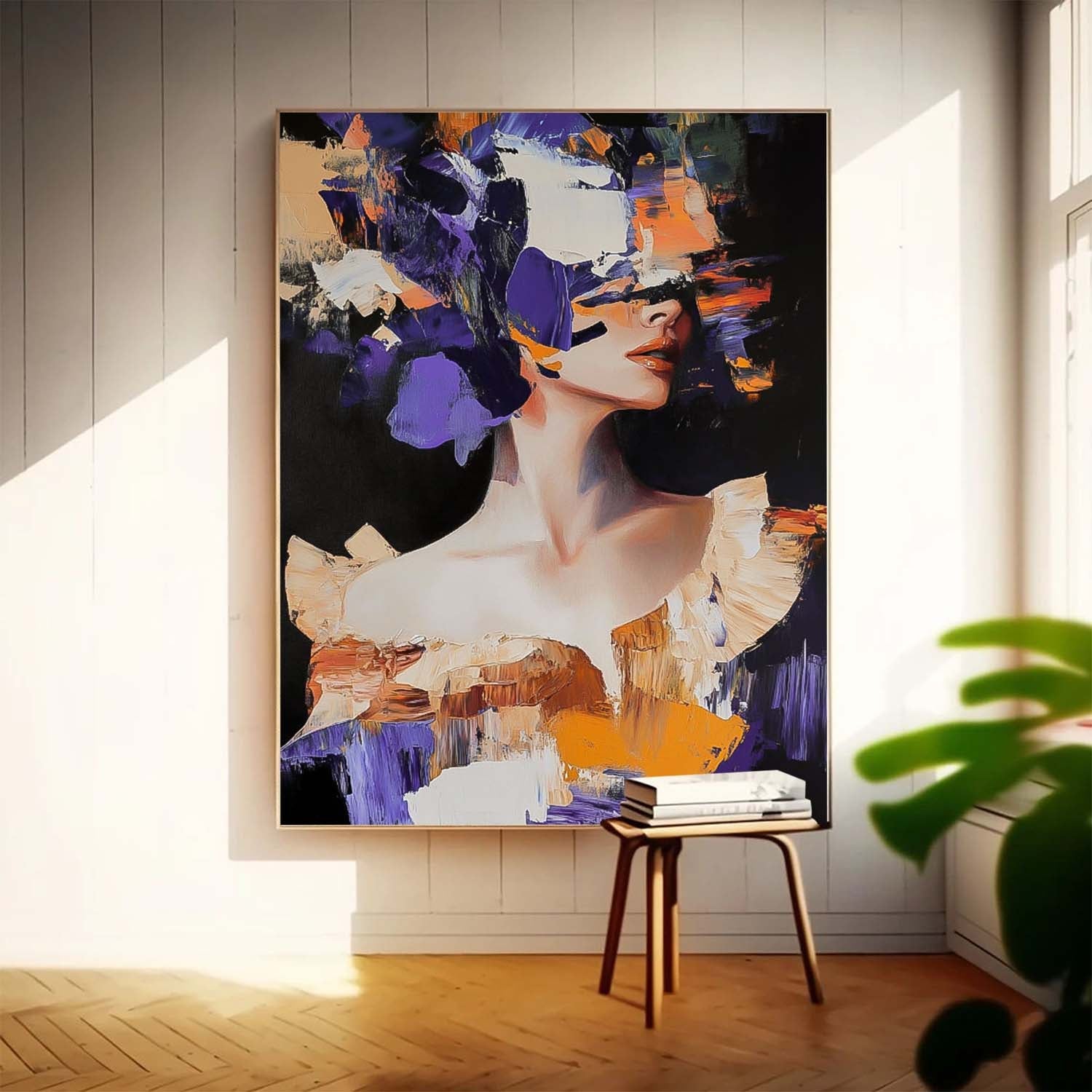 Wall Art People Impasto Portrait Dopamine Fashion
