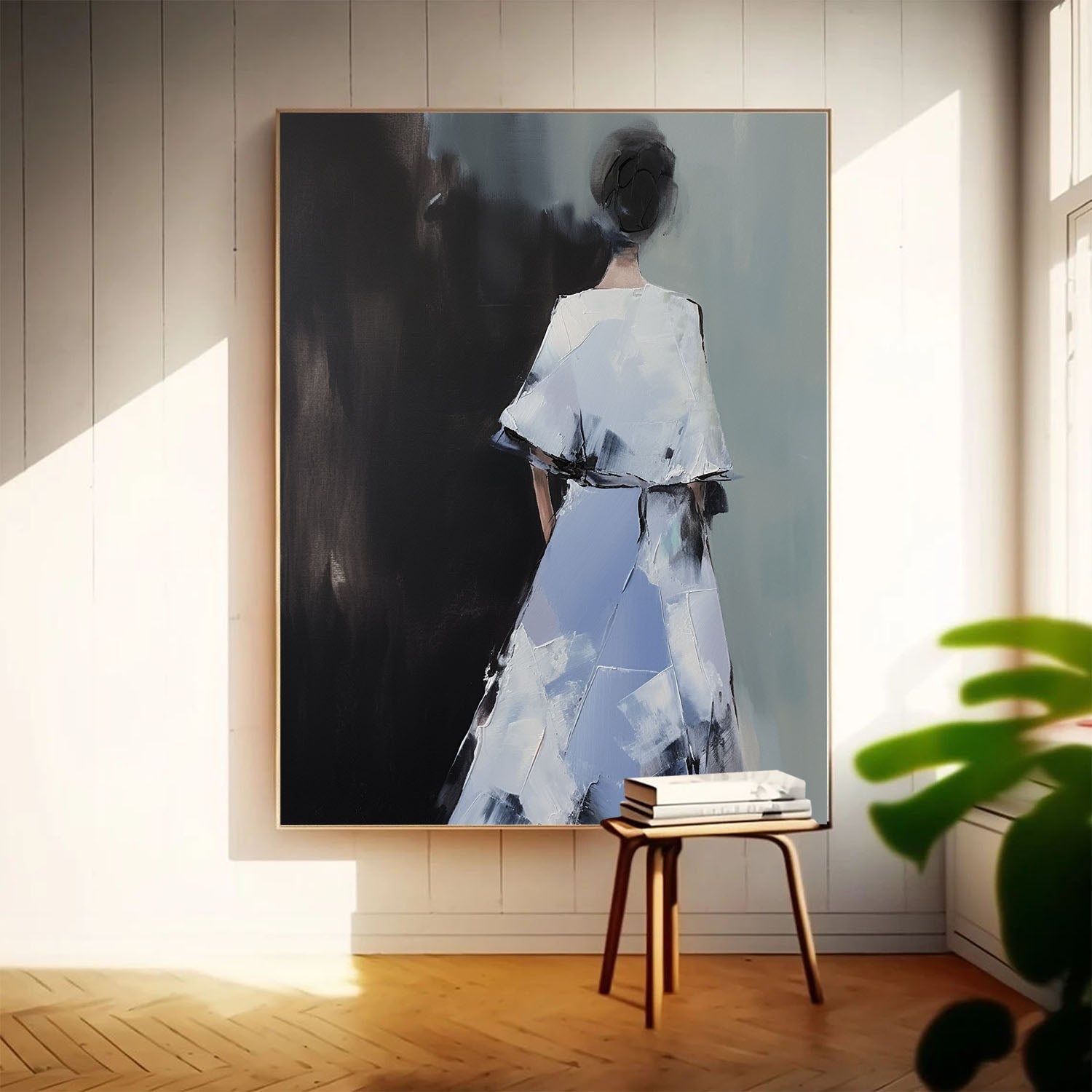 Wall Art People Back View Elegant Painterly