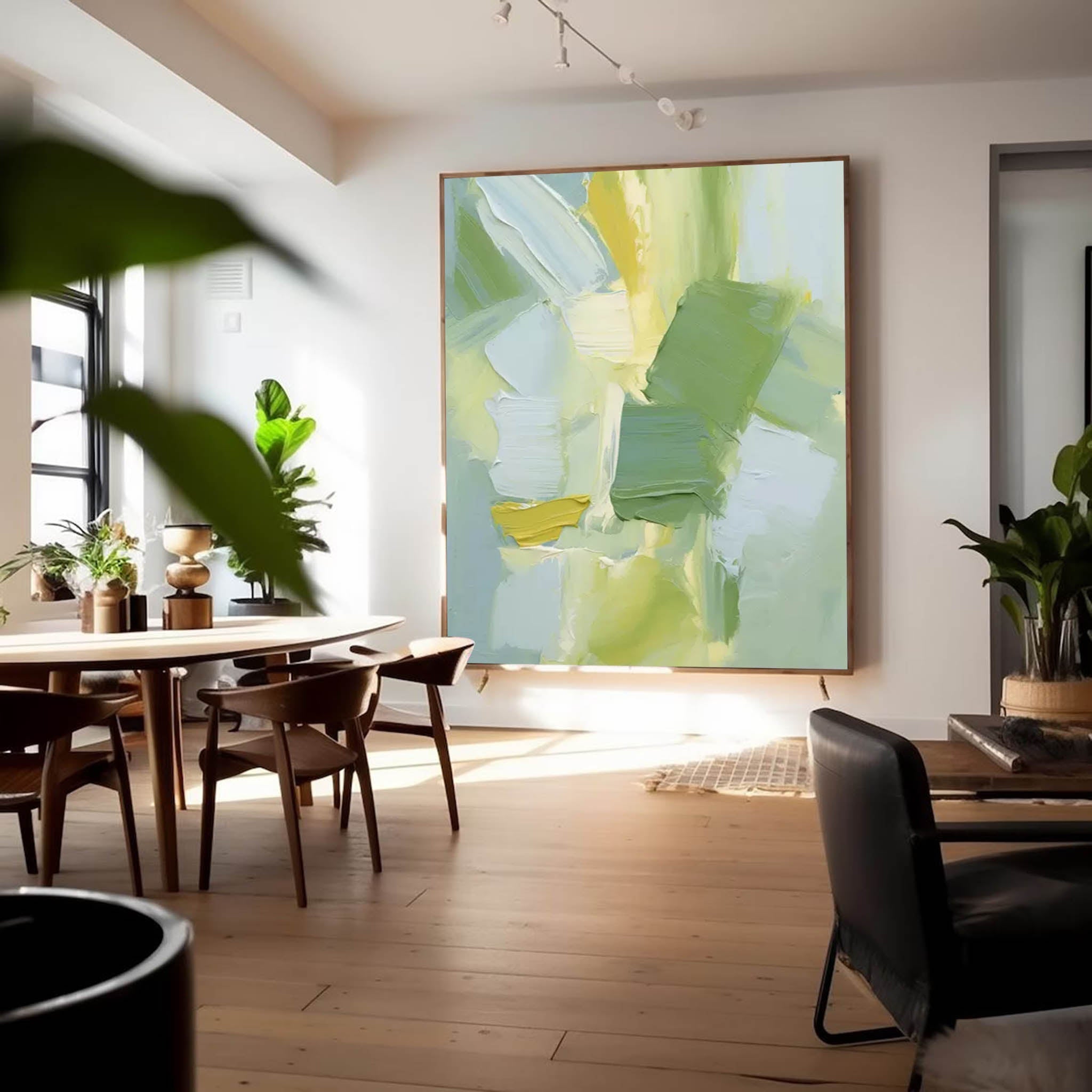 Wall Art Abstract Impasto Neutral Organic