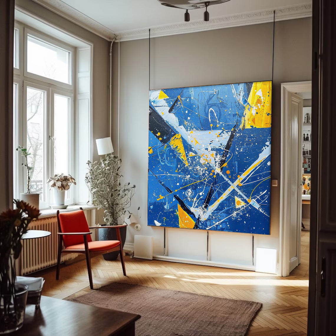 Wall Art Action Abstract Energetic Expressionist