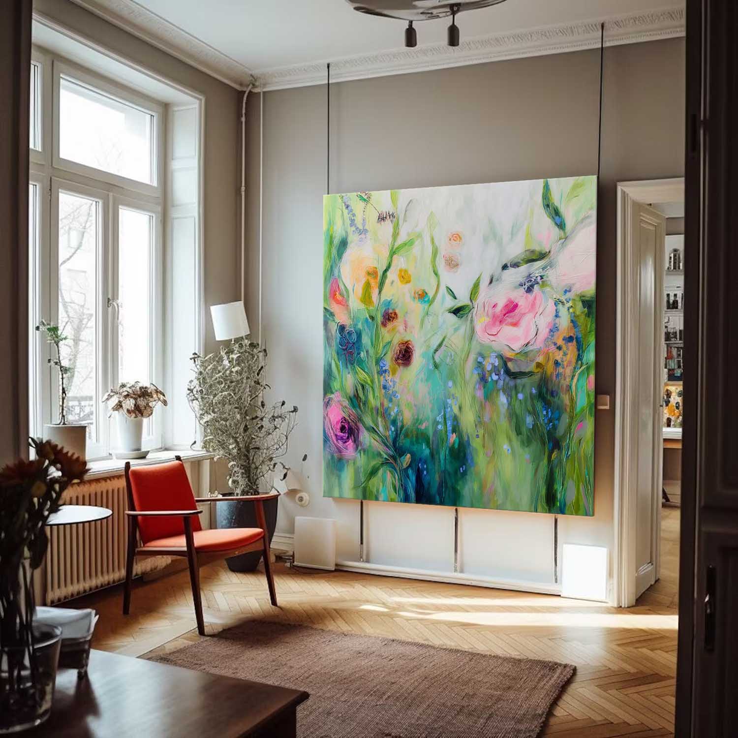 Wall Art Flower Post-Modern Impressionist
