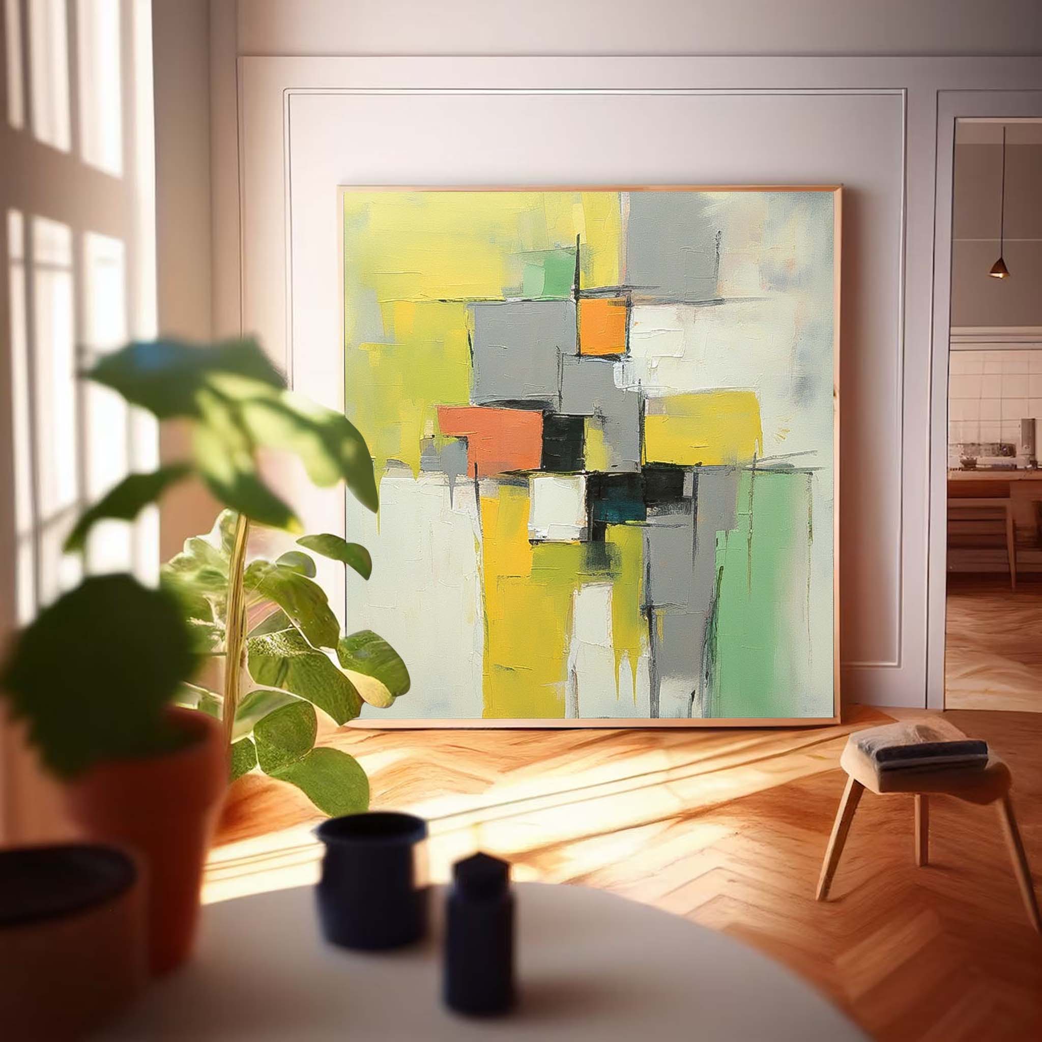 Wall Art Dynamic Abstract Contemporary Painterly
