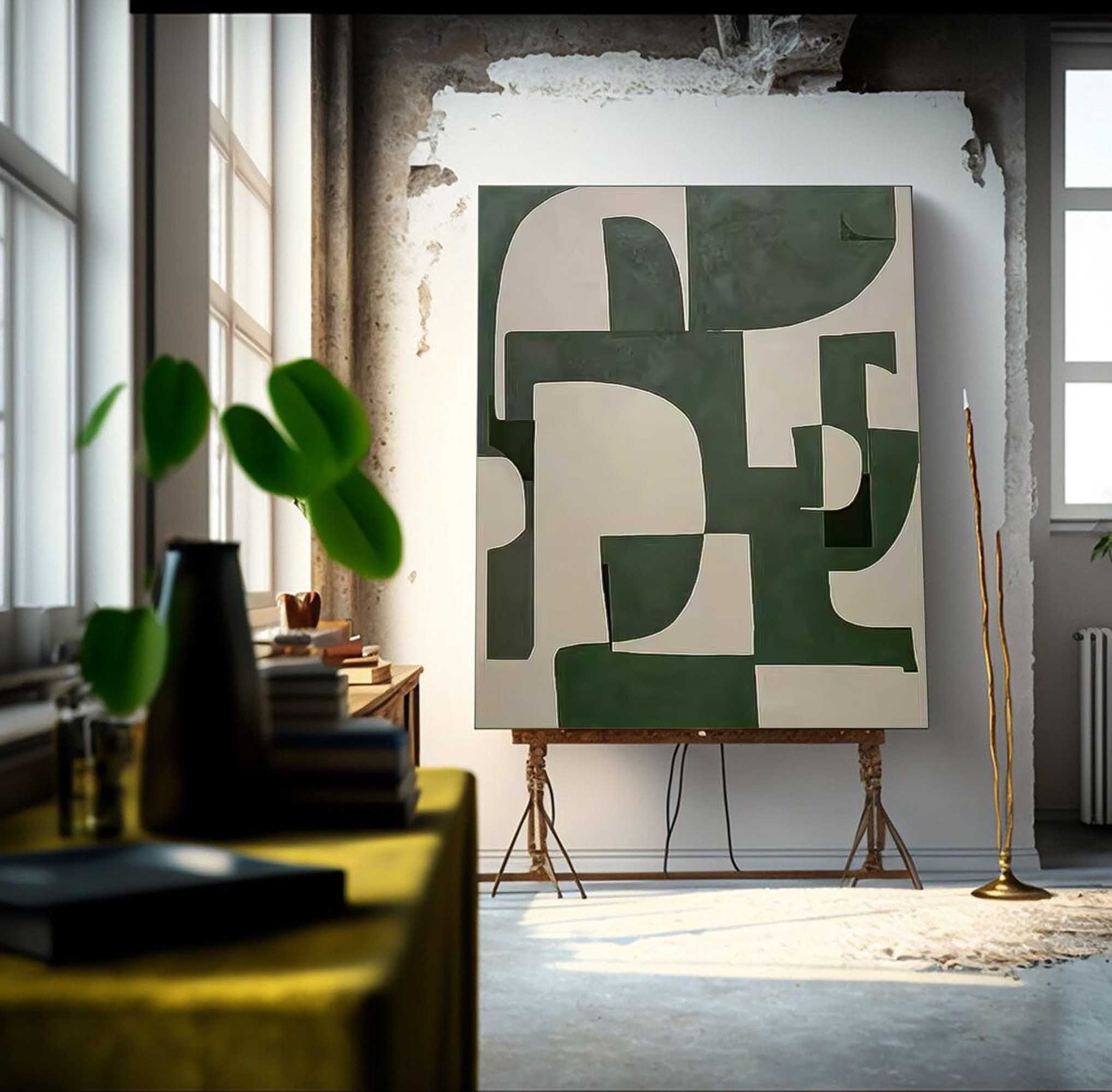 Wall Art Minimalist Modern Abstract Painterly