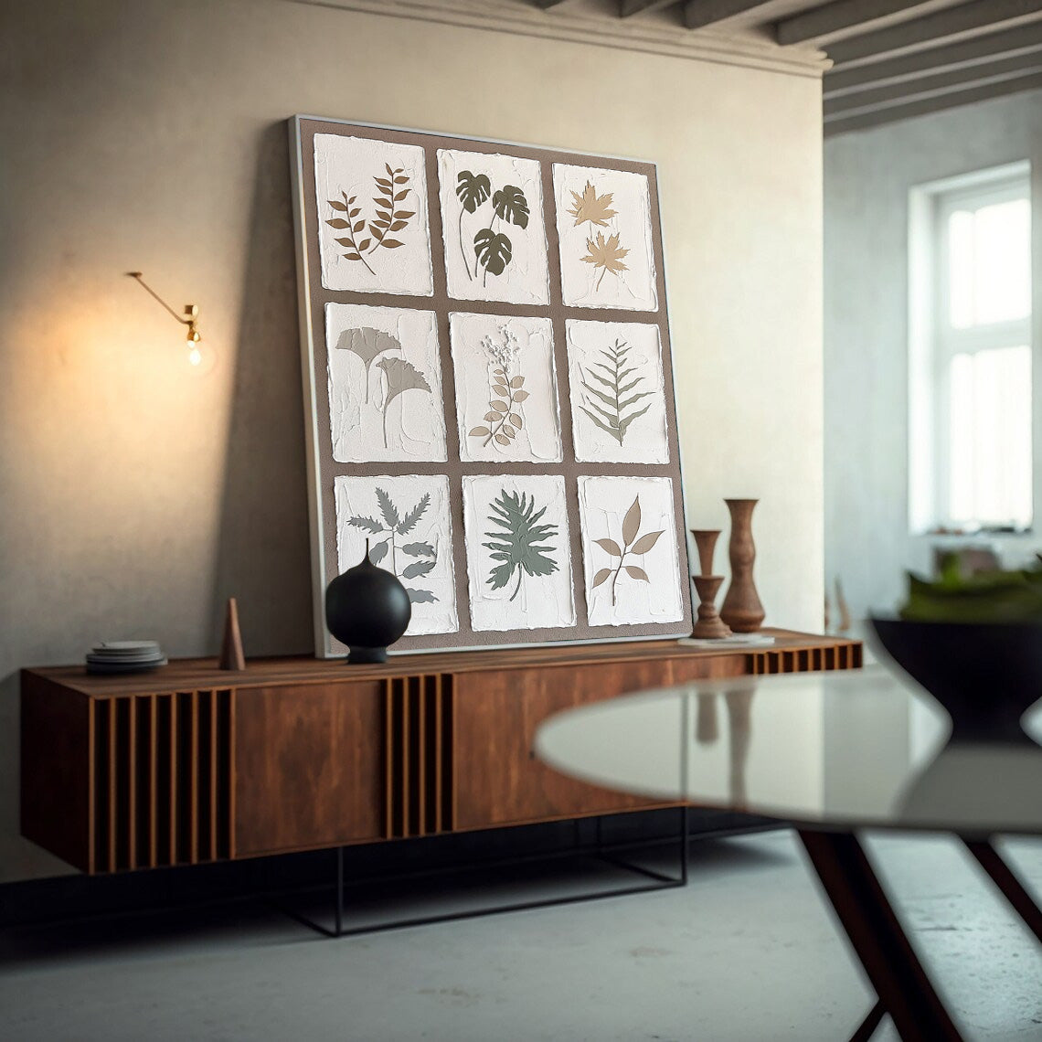 Wall Art Flower Contemporary Graphic Abstract