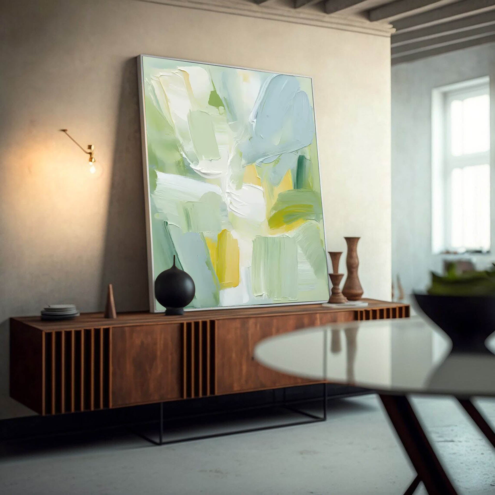 Wall Art Abstract Vibrant Contemporary Impasto