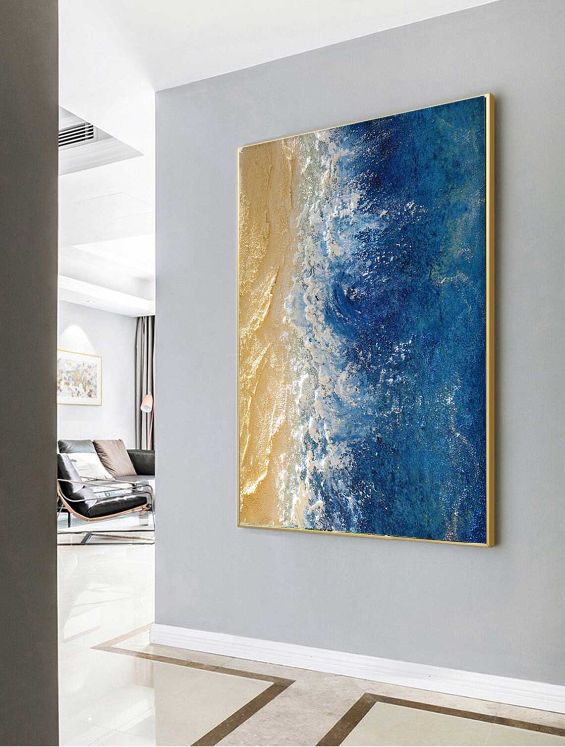 Wall Art Aerial Ocean Shoreline Seascape
