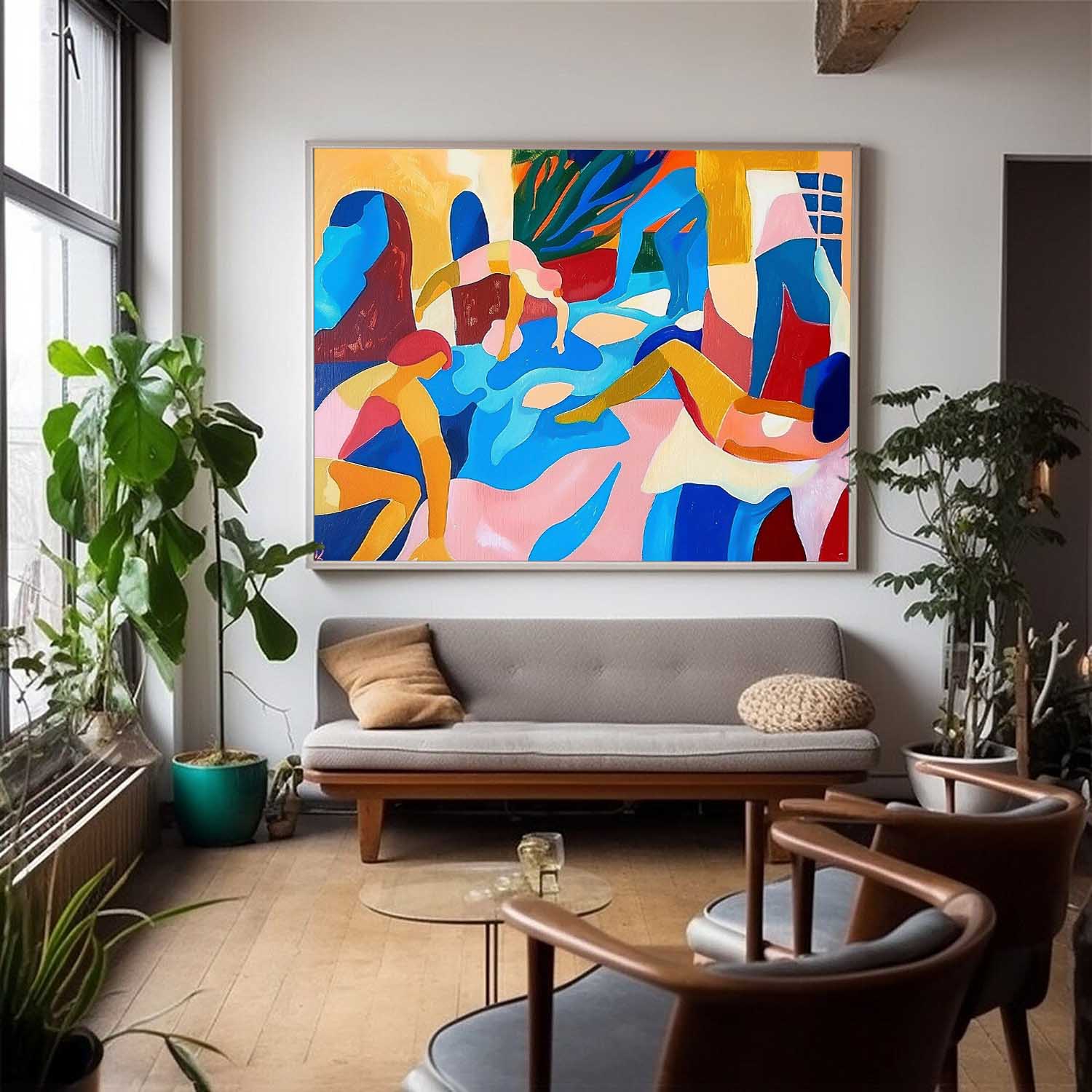 Wall Art Abstract Cubist Figurative Joyful