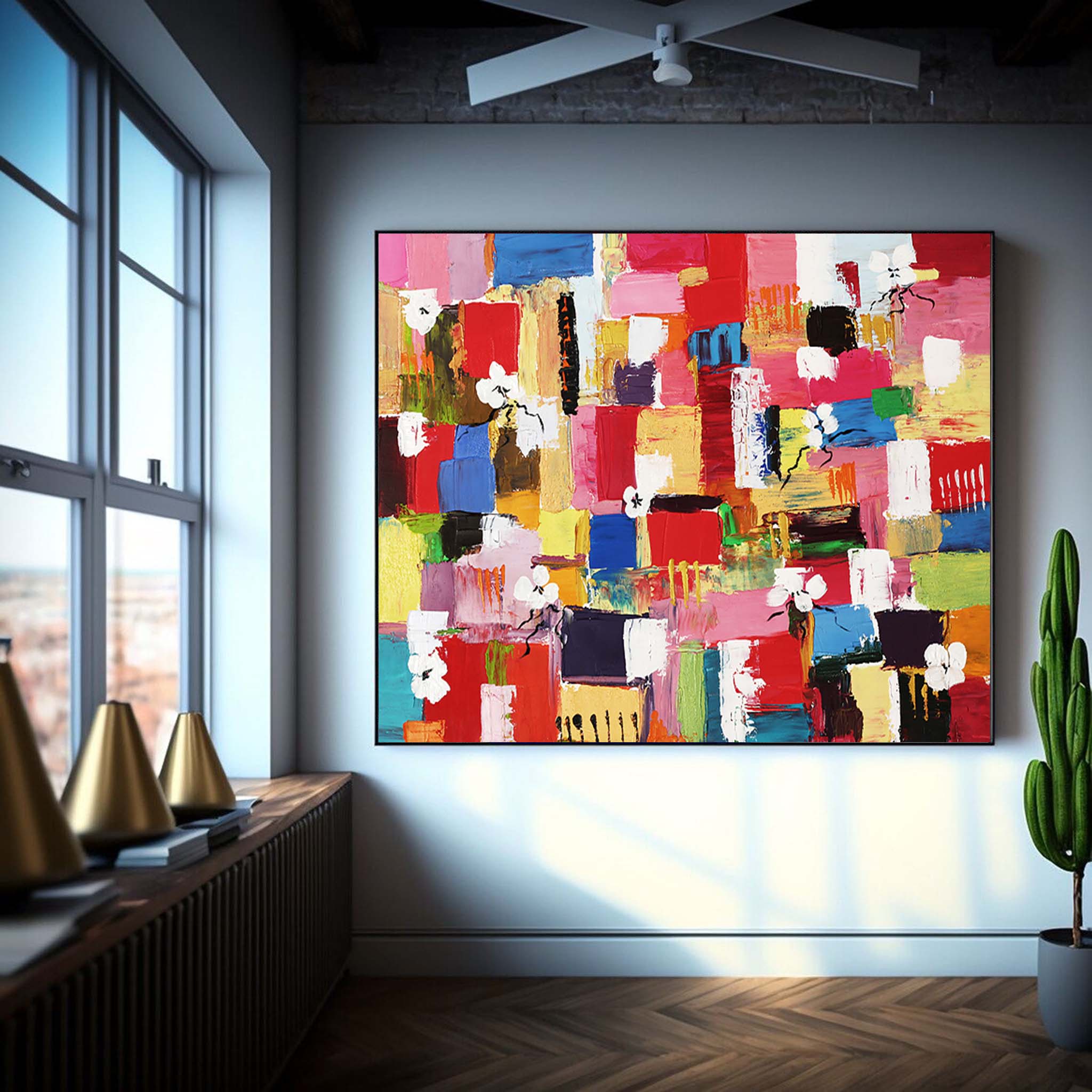 Wall Art Playful Energetic Abstract Bold