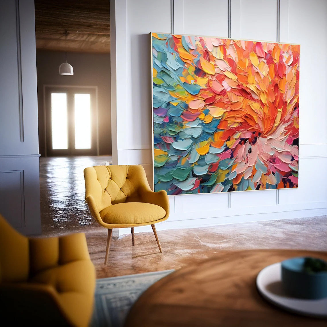 Wall Art Abstract Vibrant Dynamic