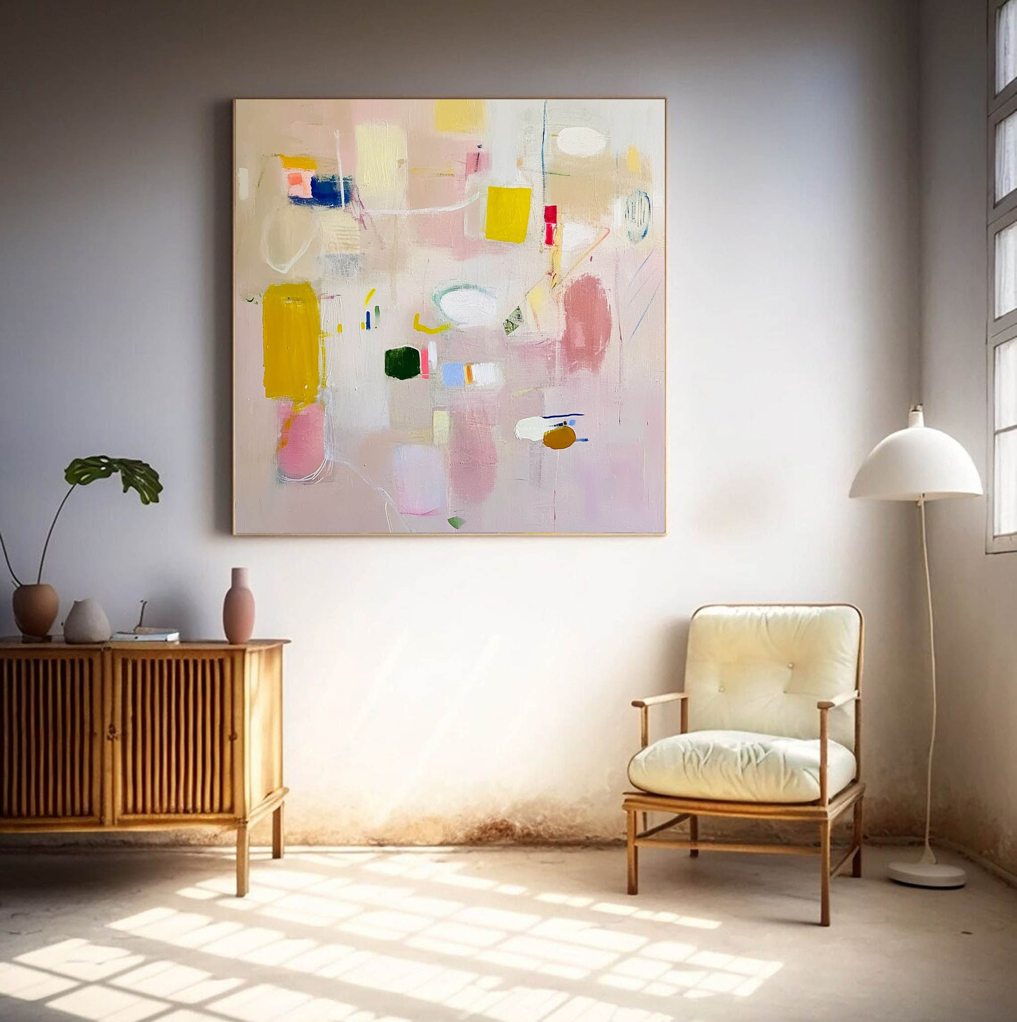 Wall Art Abstract Serene Calm Playful Modern
