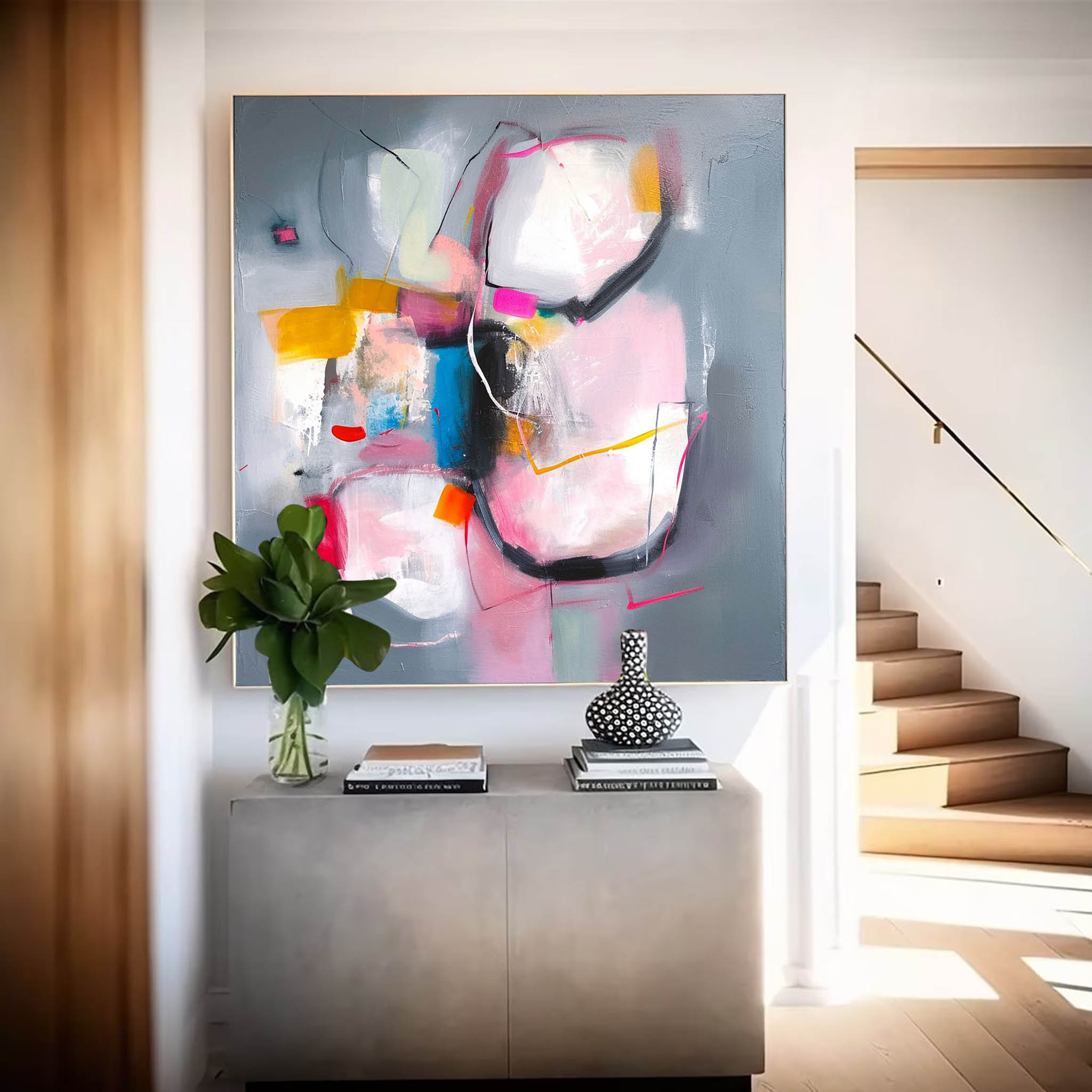 Wall Art Multicolor Abstract Pop Expressionist
