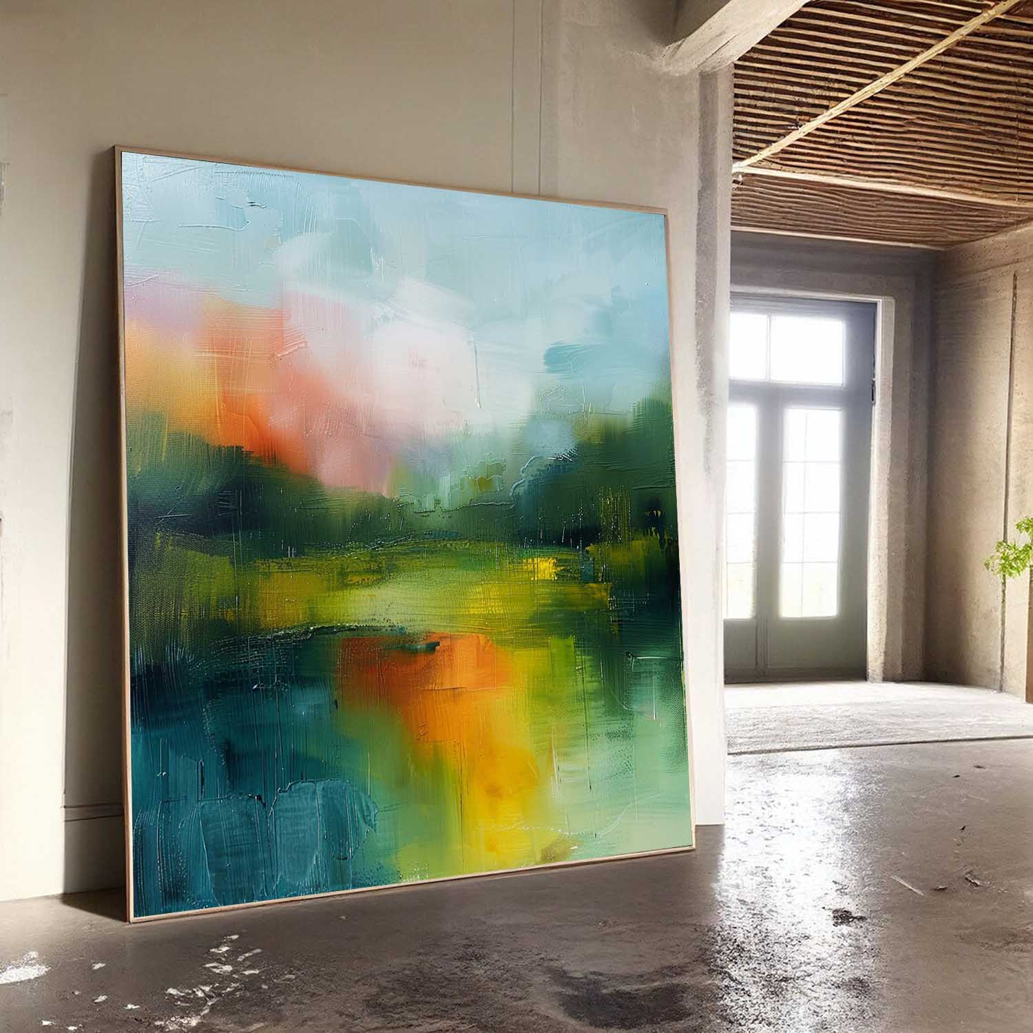 Wall Art Abstract Landscape Contemporary Soft