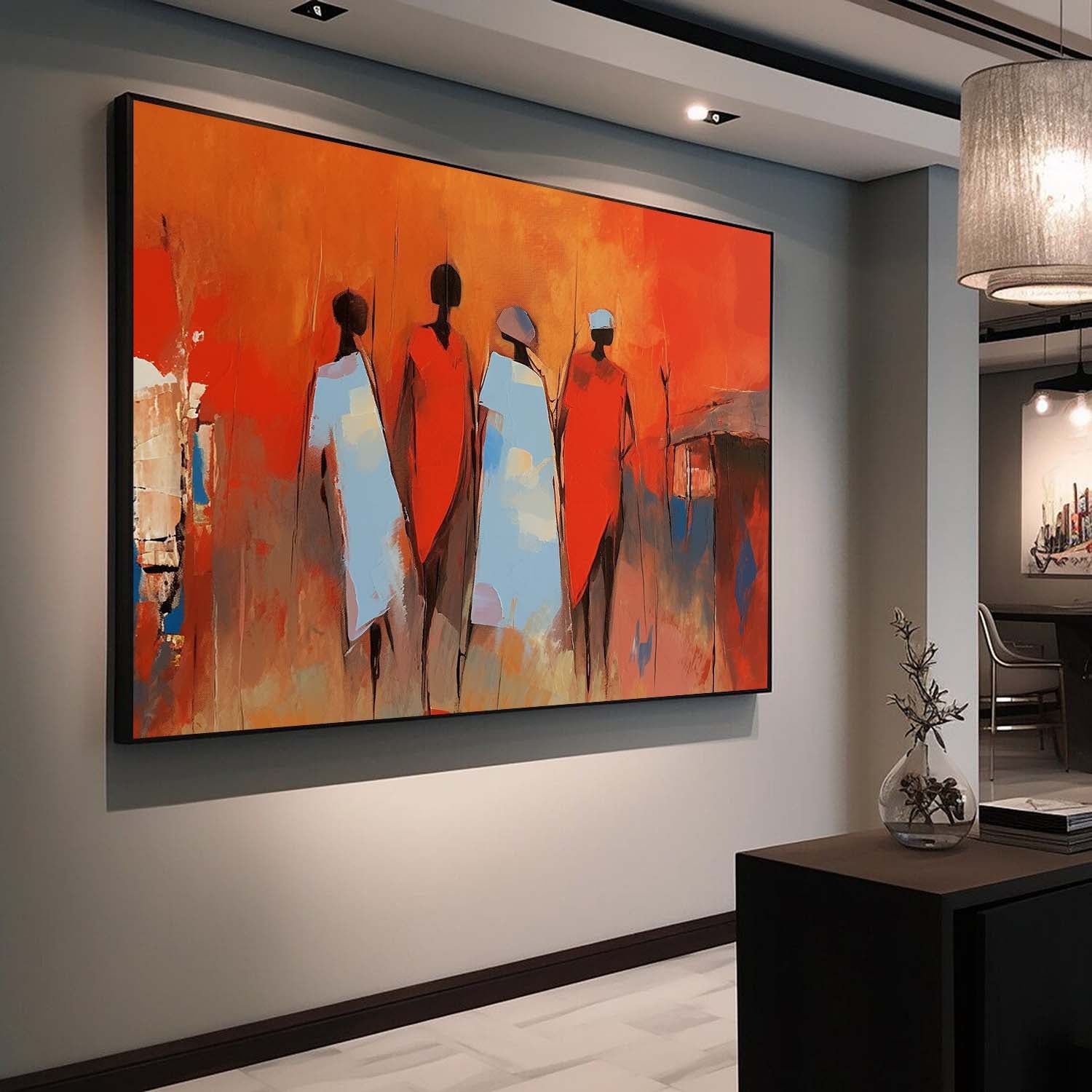 Wall Art Mixed People Serene Minimalist