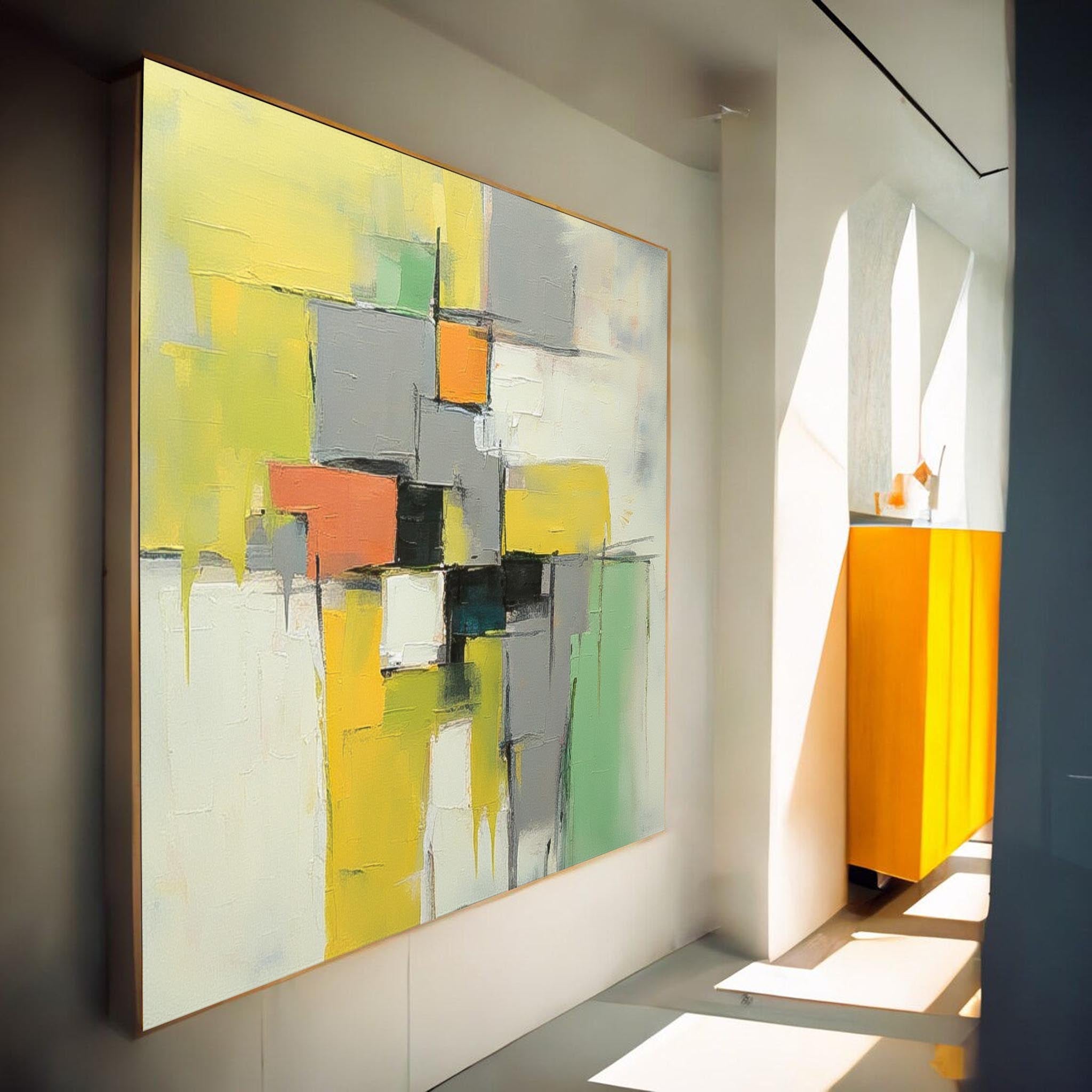 Wall Art Dynamic Abstract Contemporary Painterly