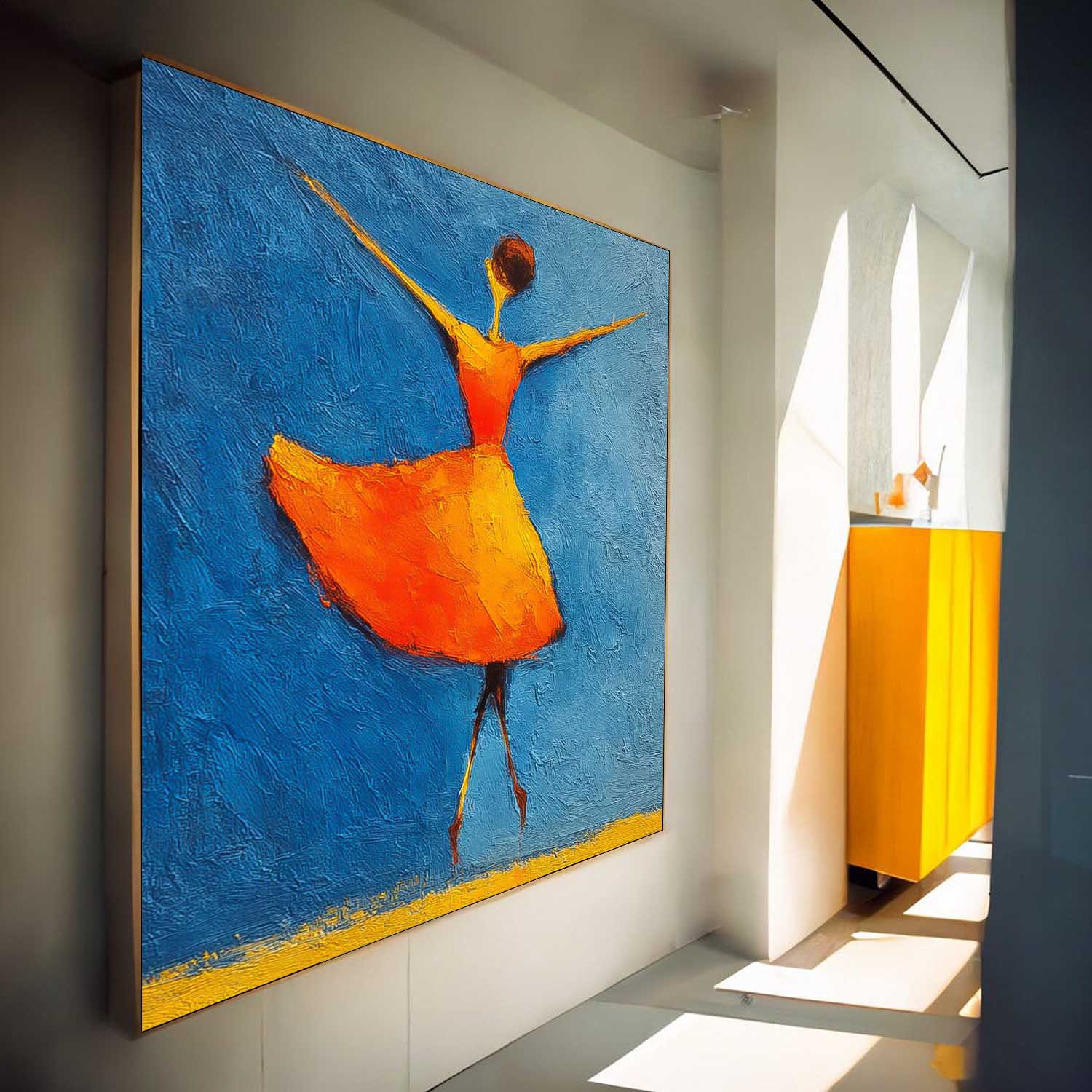 Wall Art People Freeing Energetic Soft Lyrical