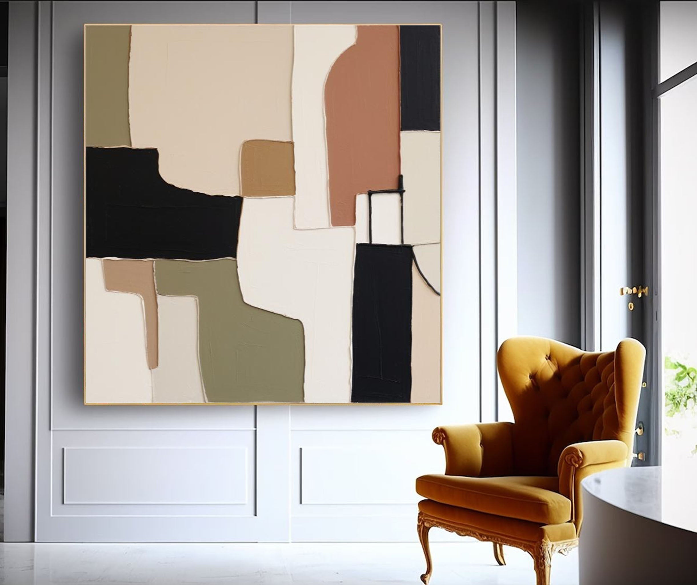 Wall Art Abstract Minimalist Geometric