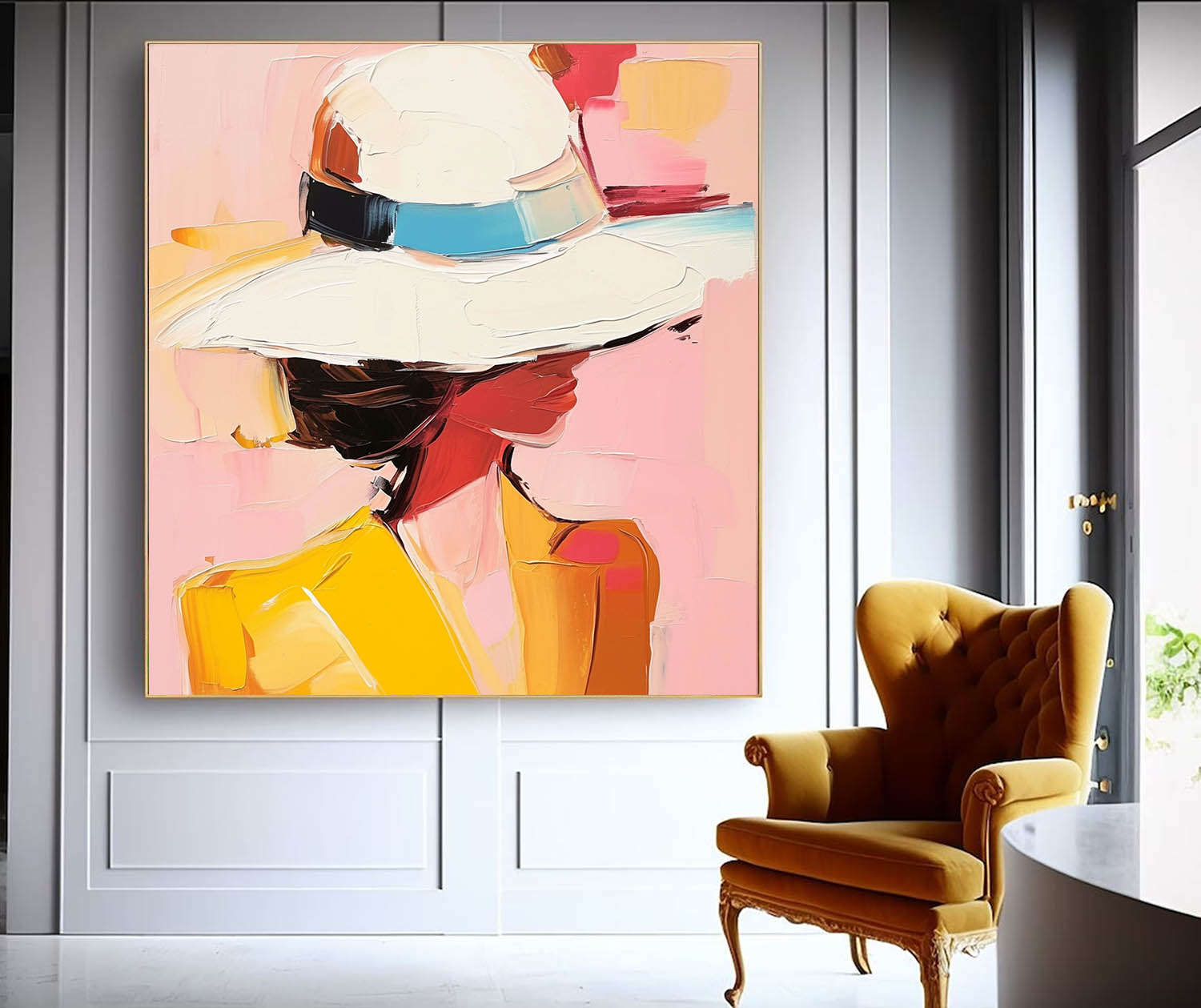 Wall Art People Ethereal Serene Floral