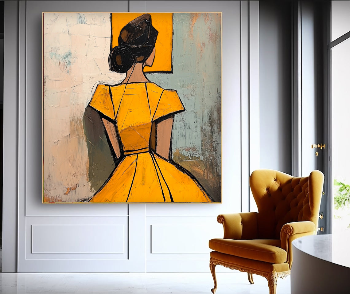 Wall Art People Geometric Cubism Artistic