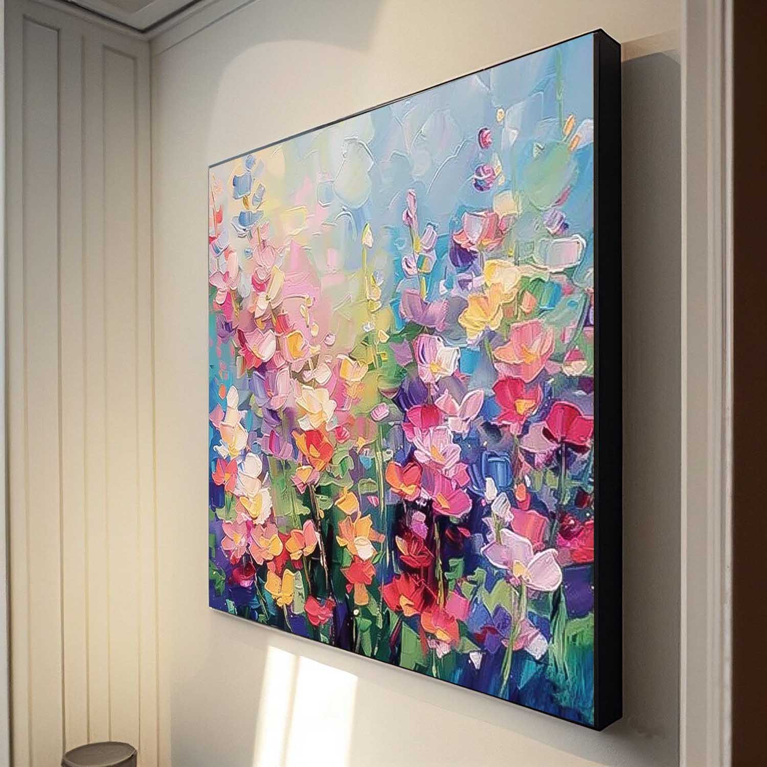 Wall Art Impasto Floral Cheerful Lively