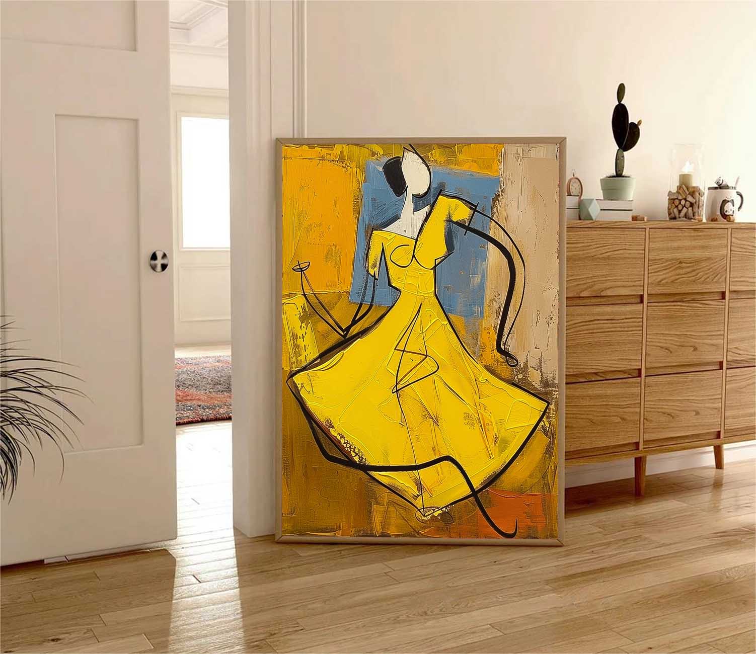 Wall Art Cubist Abstract Dancing