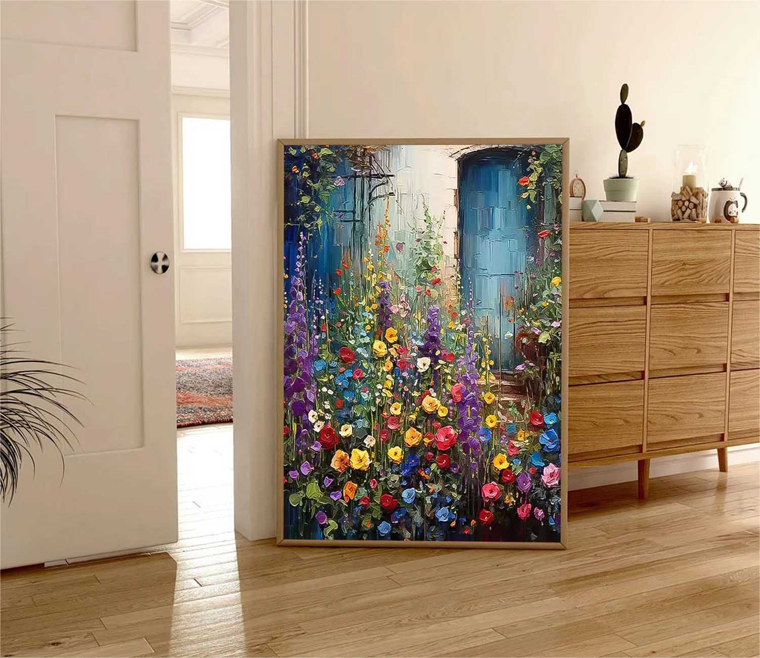 Wall Art Serene Flower Botanical Painterly Elegant