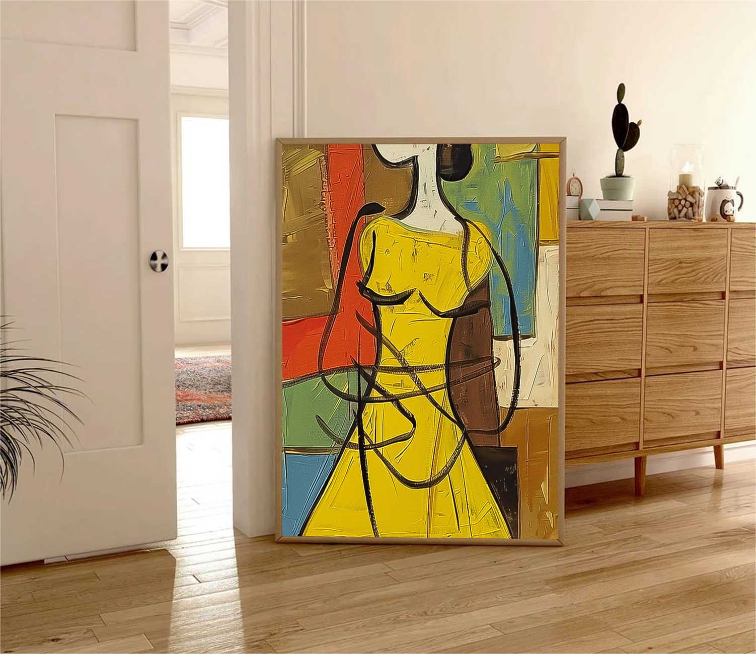 Wall Art Cheerful Lively People Painterly