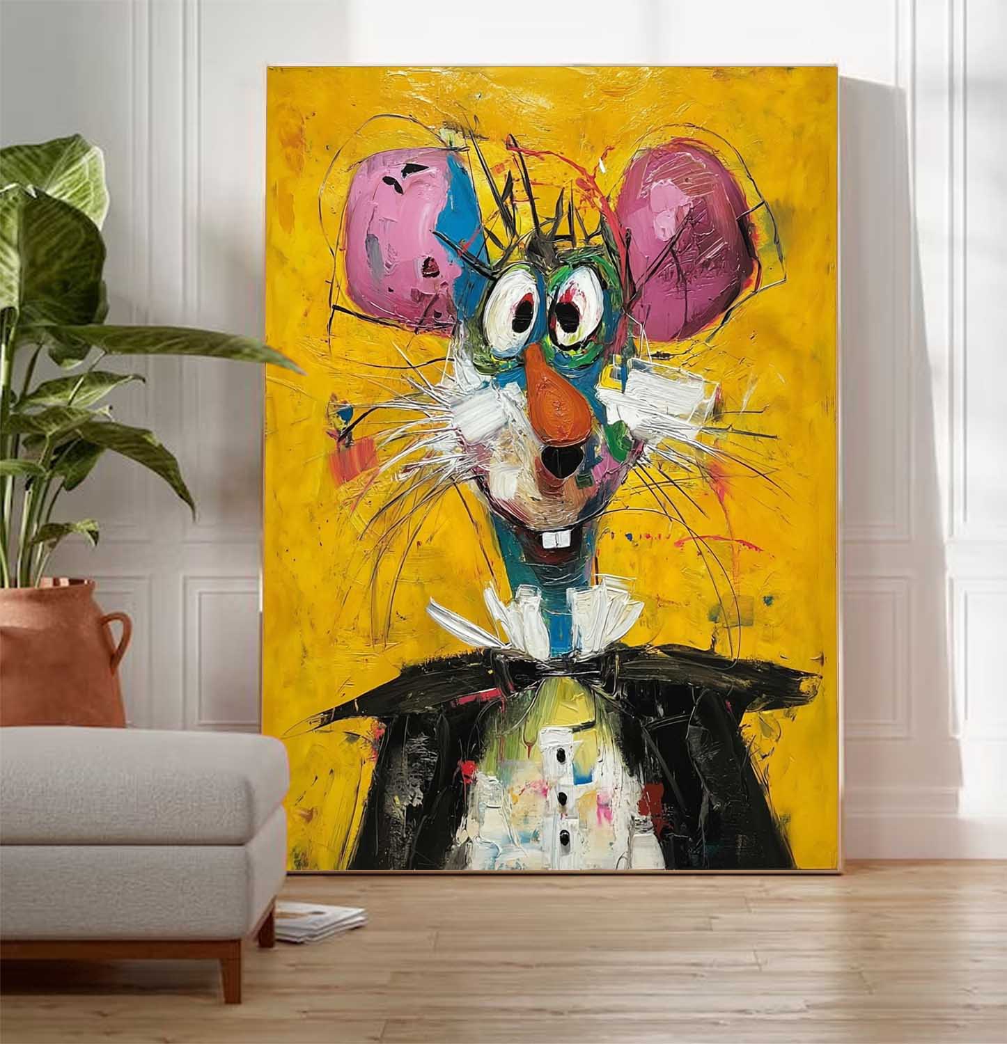 Wall Art Animal Neo-Pop Art Playful Decor