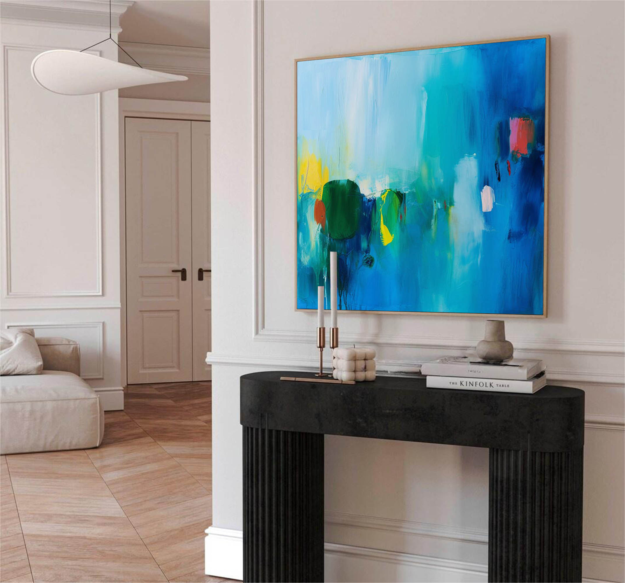 Wall Art Abstract Modern Atmosphere Painterly