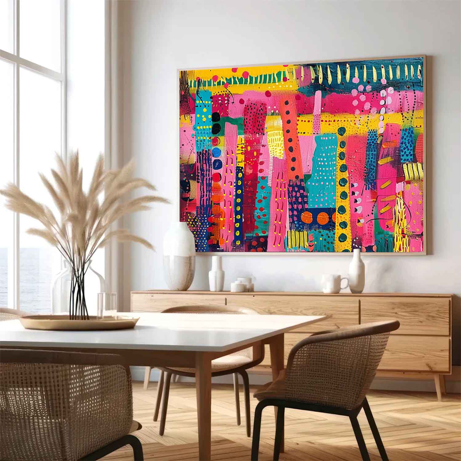 Wall Art Abstract Scandinavian Bold Color