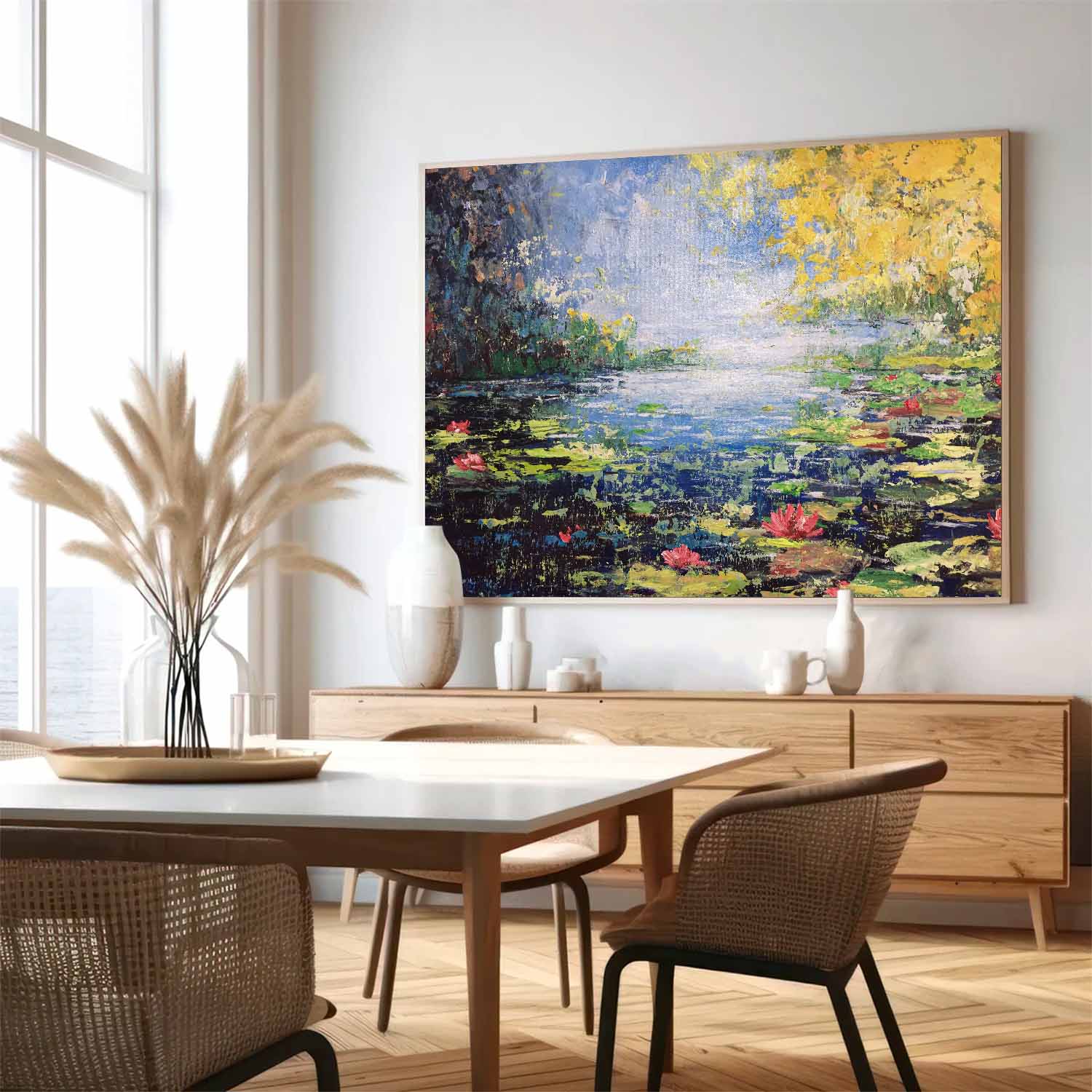 Wall Art Flower Serene Luminous Impressionist