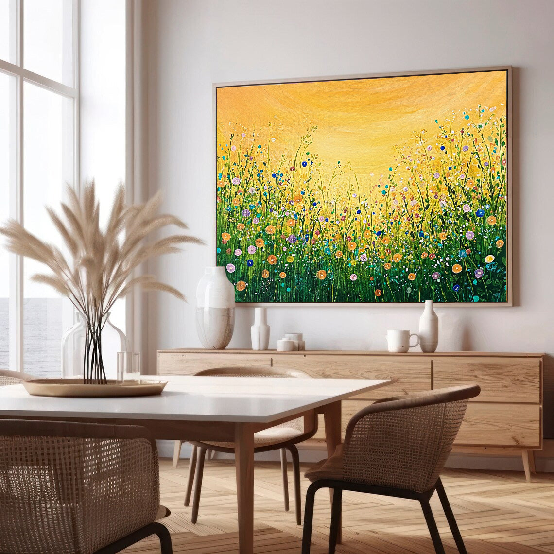 Wall Art Flower Cheerful Sunny Pastoral