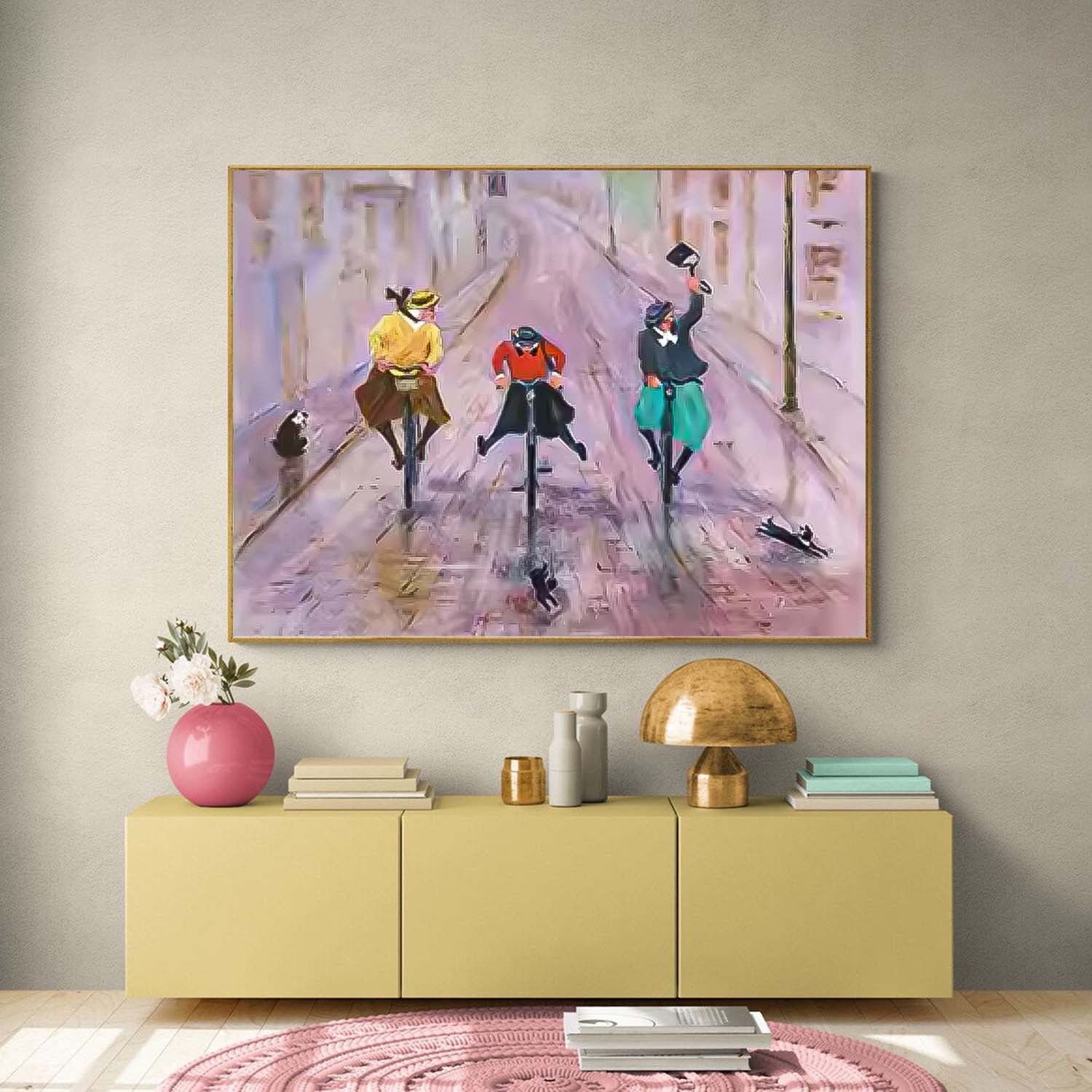 Wall Art People Contemporary Joyful Decor