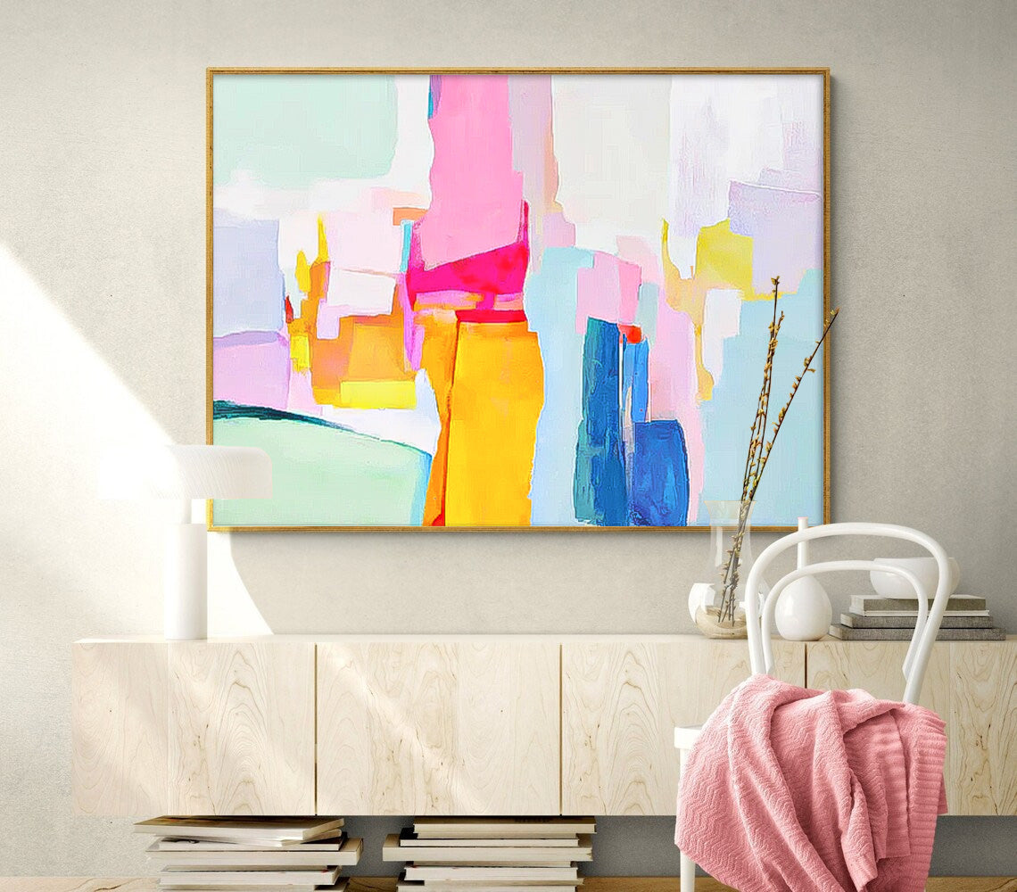 Abstract Canvas Art AB001 - Neutralighting