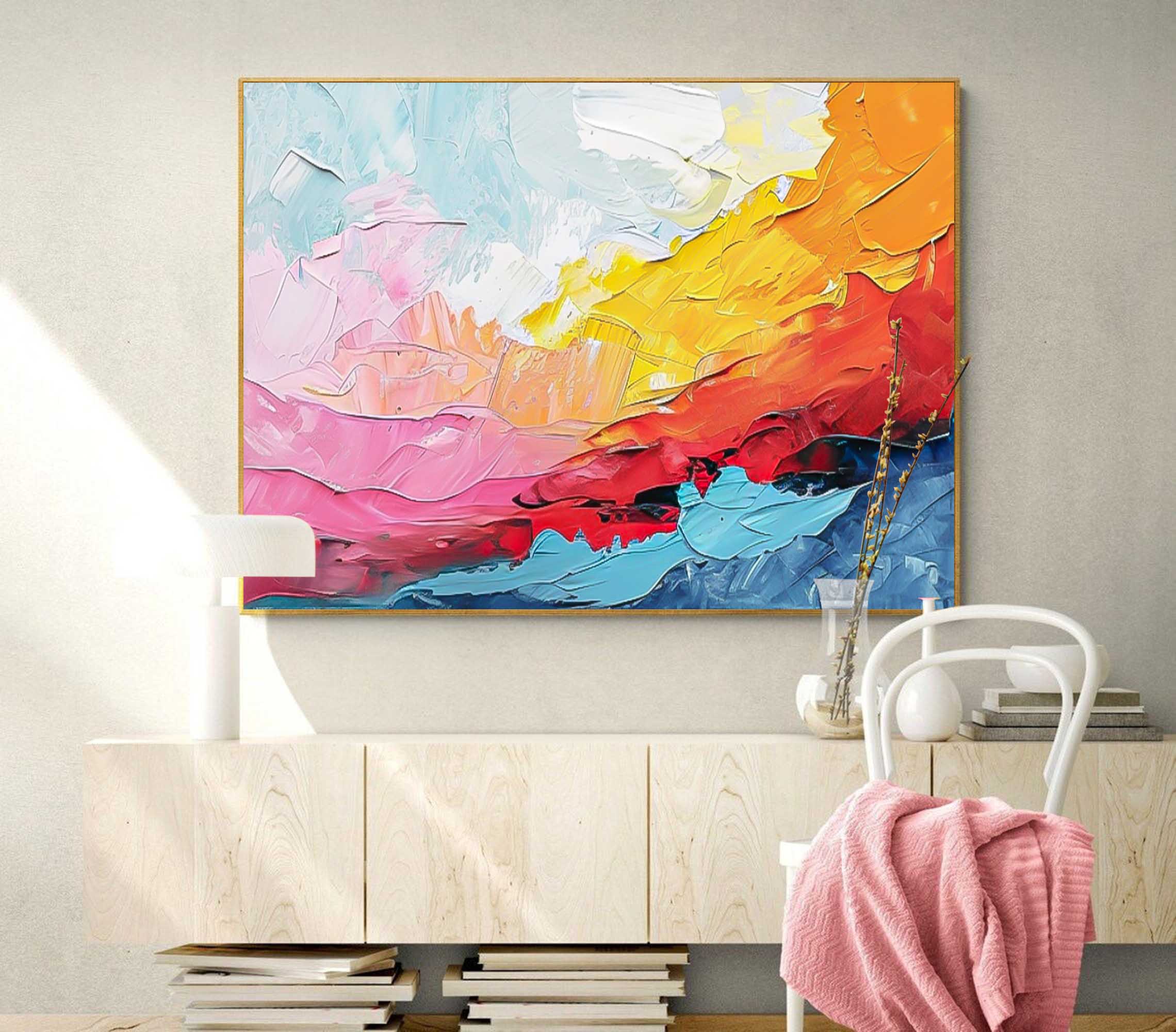 Wall Art Abstract Bold Color Pop Contemporary