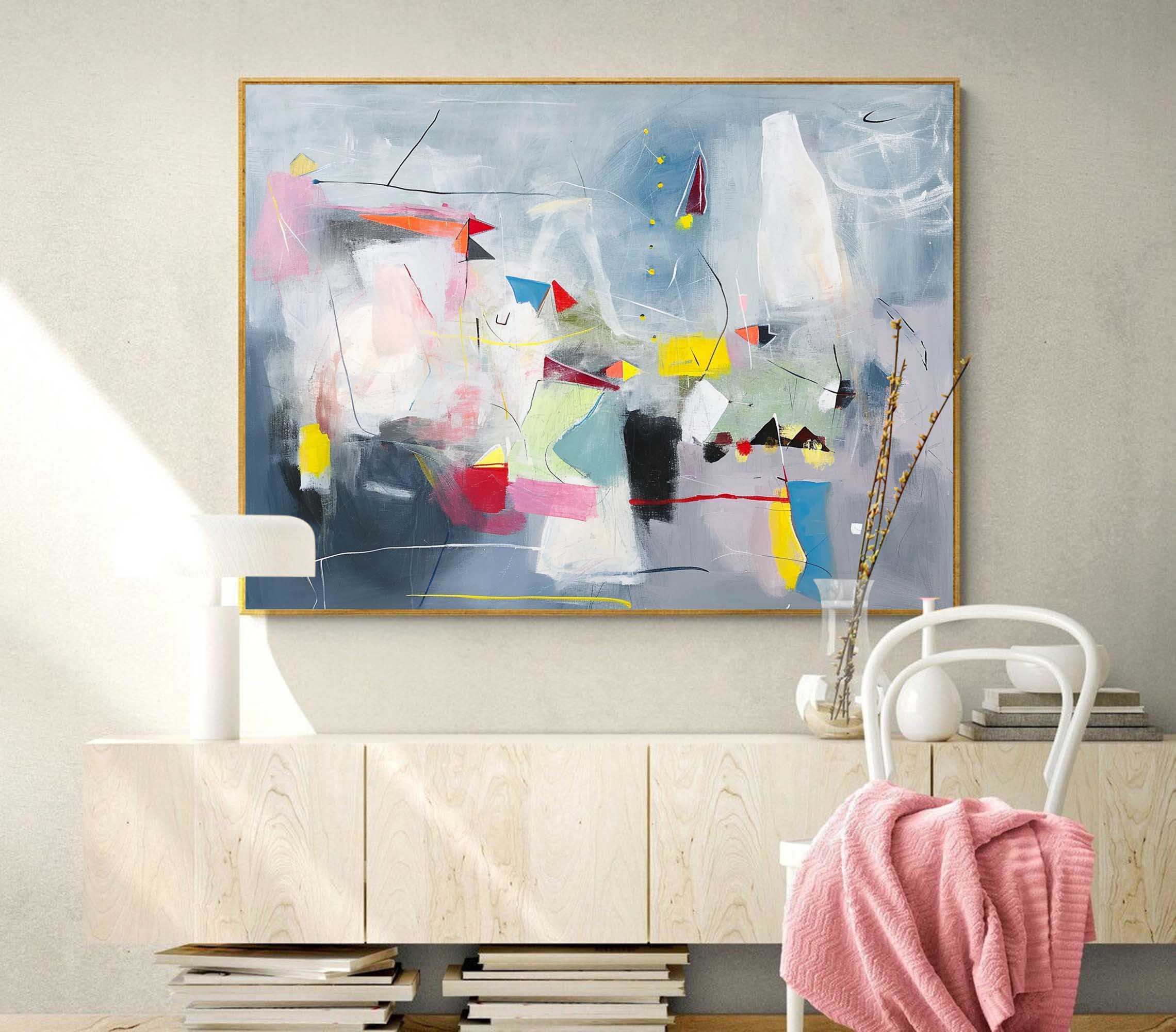 Abstract Canvas Art AB431 - Neutralighting