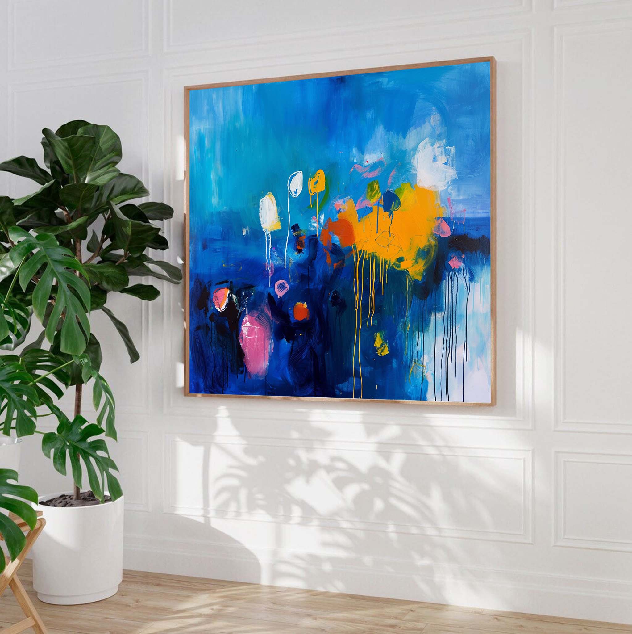 Wall Art Abstract Serene Calm Coastal Atmosphere
