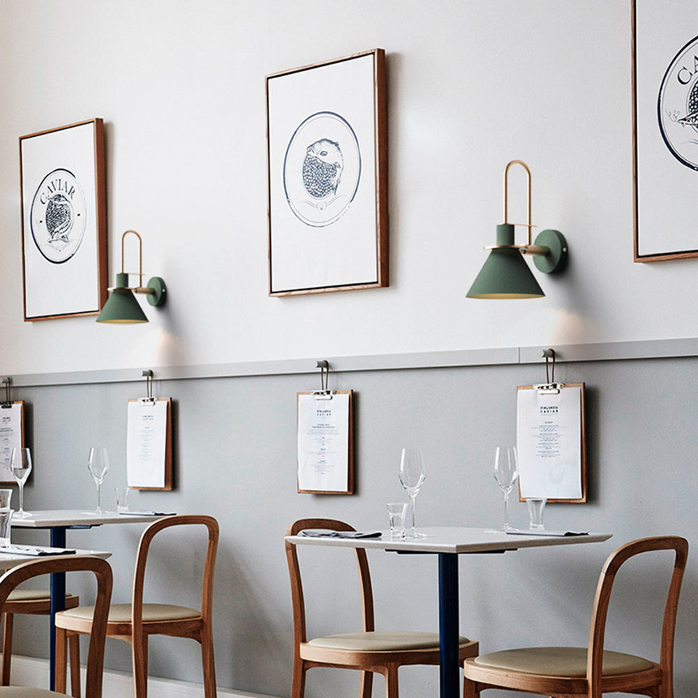 Valentina Vintage Horn Shape Metal Wall Lamp, Living room/Bedroom/Bathroom - Neutralighting