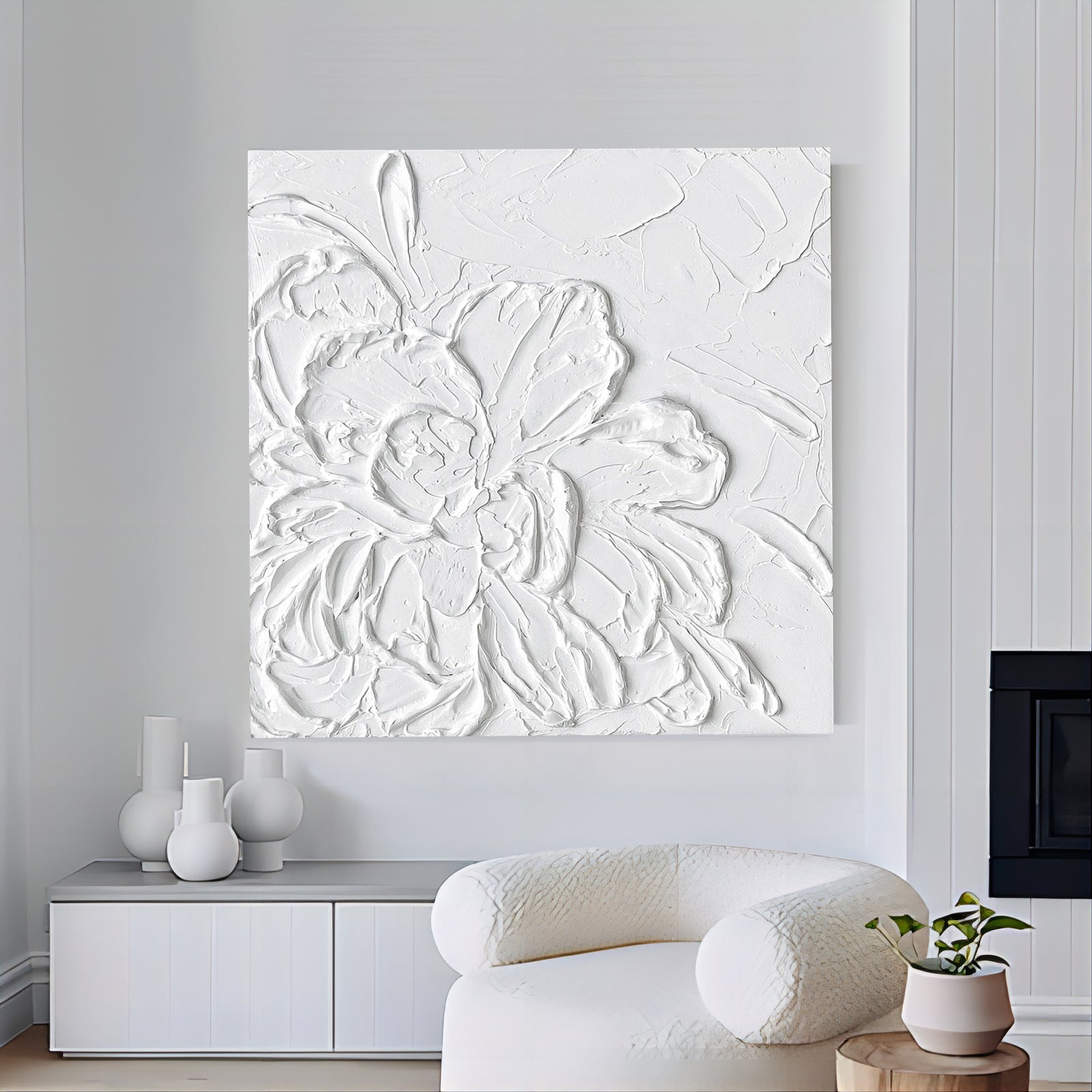 Plaster Art Texture Painting TX008 - Neutralighting