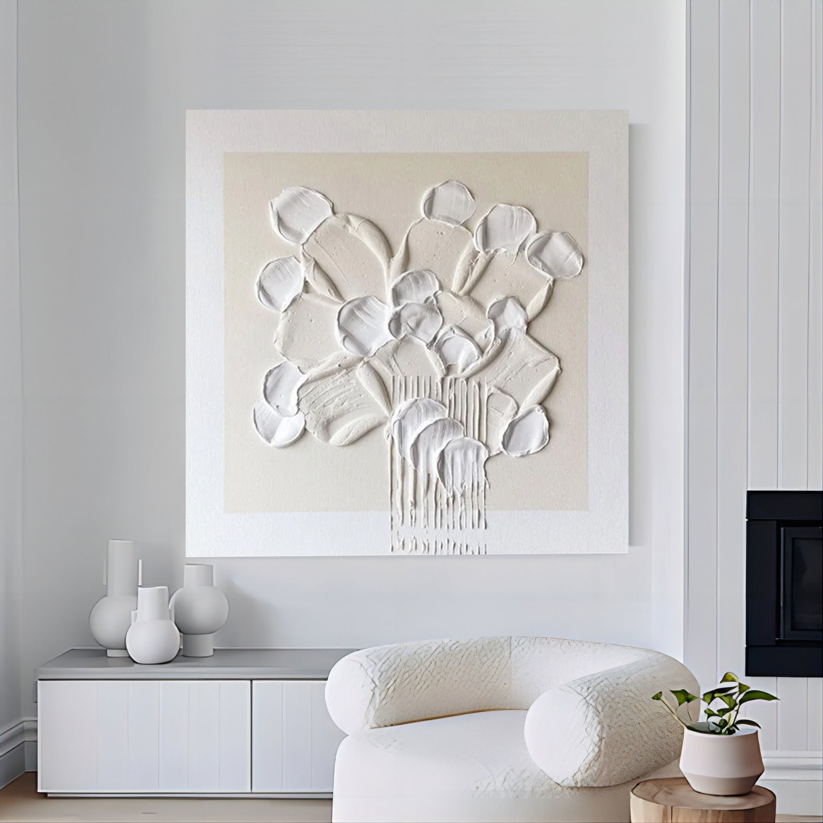 Wall Art Minimalist Impasto Abstract Elegant
