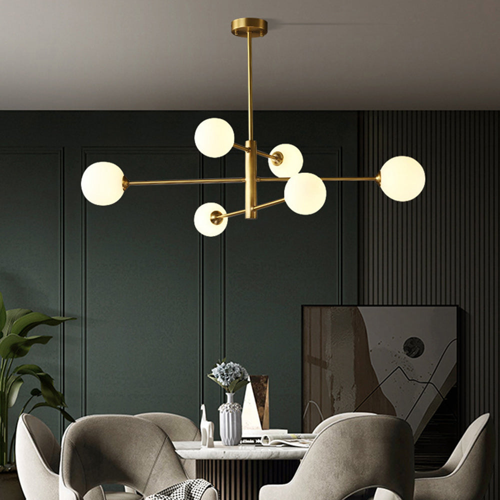 Valentina Modern Glass Shade Pendant Light, Copper/Black - Neutralighting