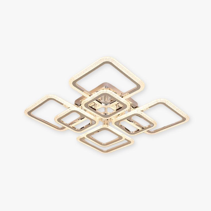 Arisha Modern Square Flush Mount Ceiling Light - Neutralighting